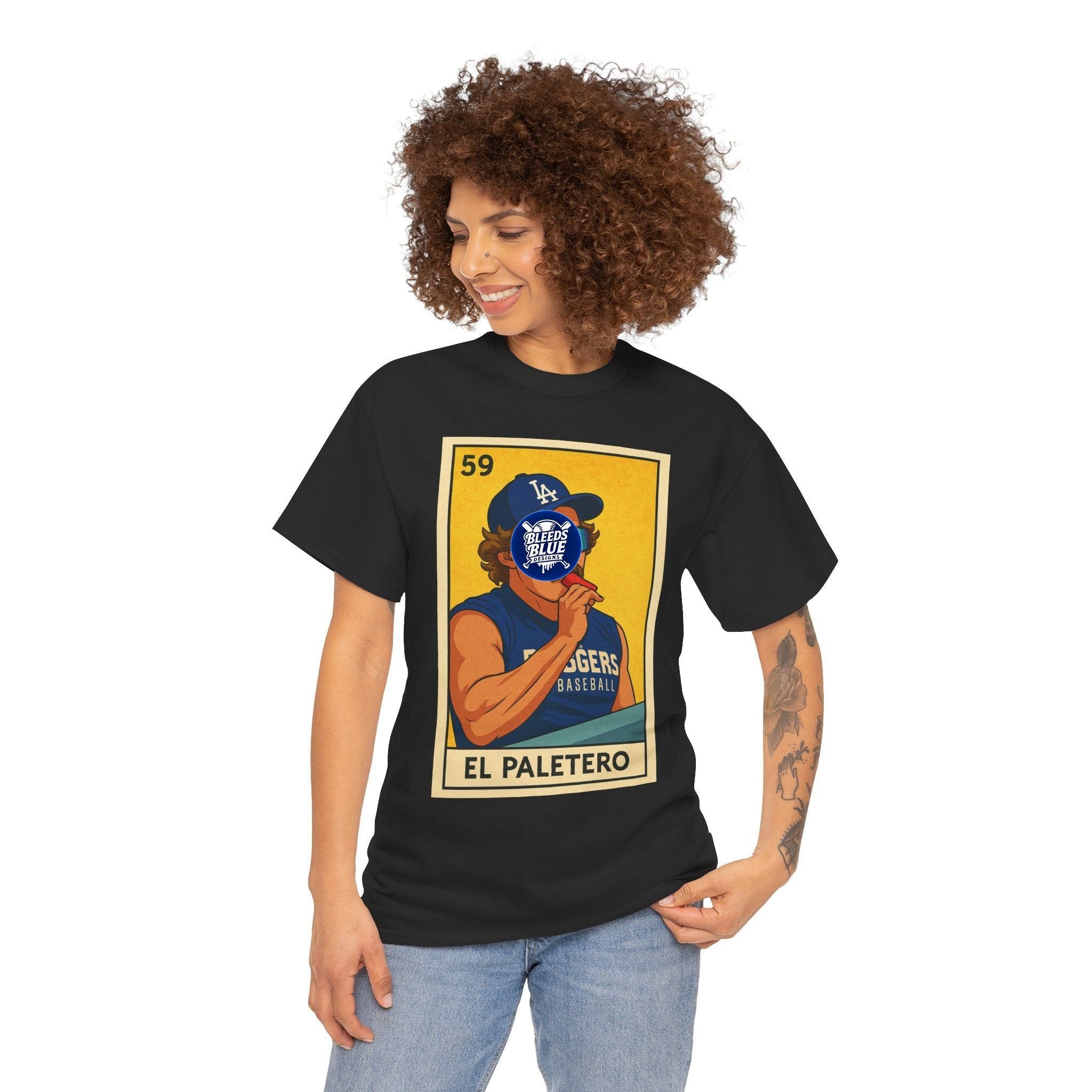 Kike El Paletero Loteria Tee Shirt - Unisex Heavy Cotton Casual Fit