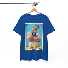 Baseball Card Tee — "Señor Azul" Vintage Player Graphic Shirt