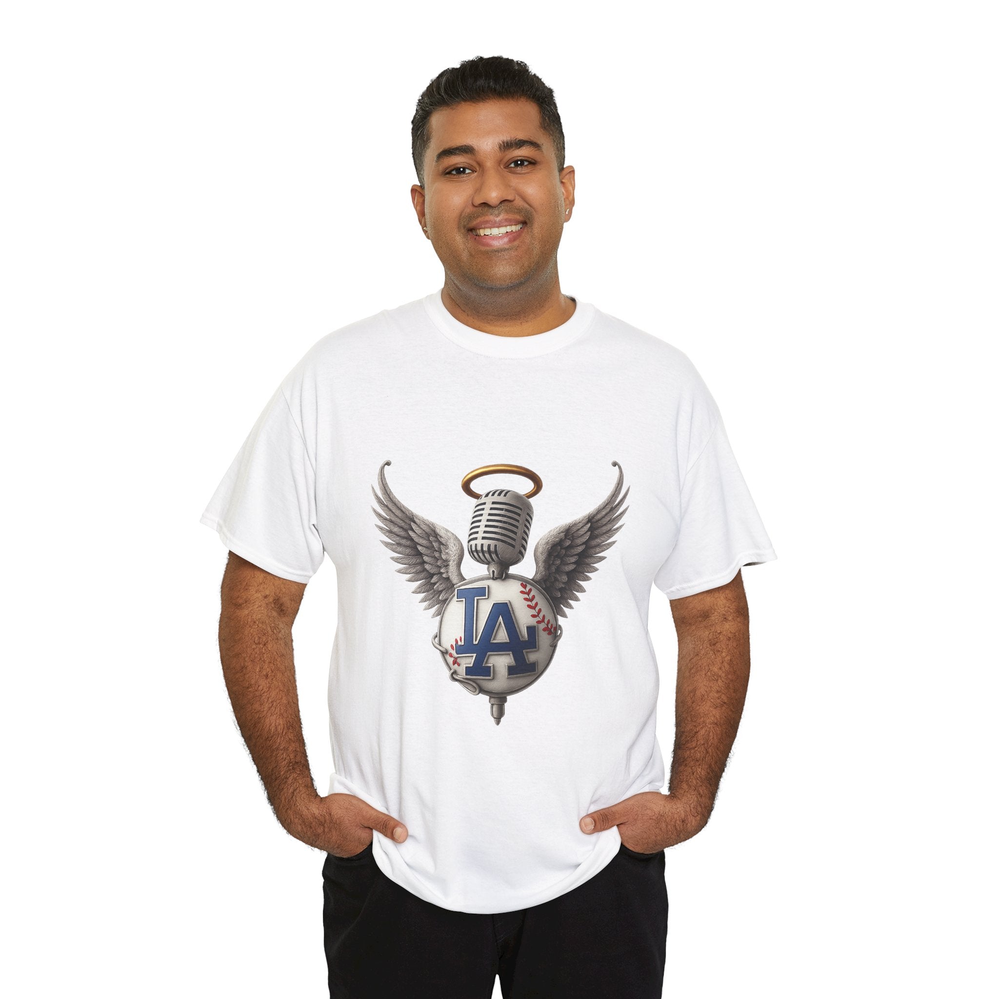 Vin Scully Tribute Tee Shirt - Unisex Heavy Cotton Tee Casual Fit