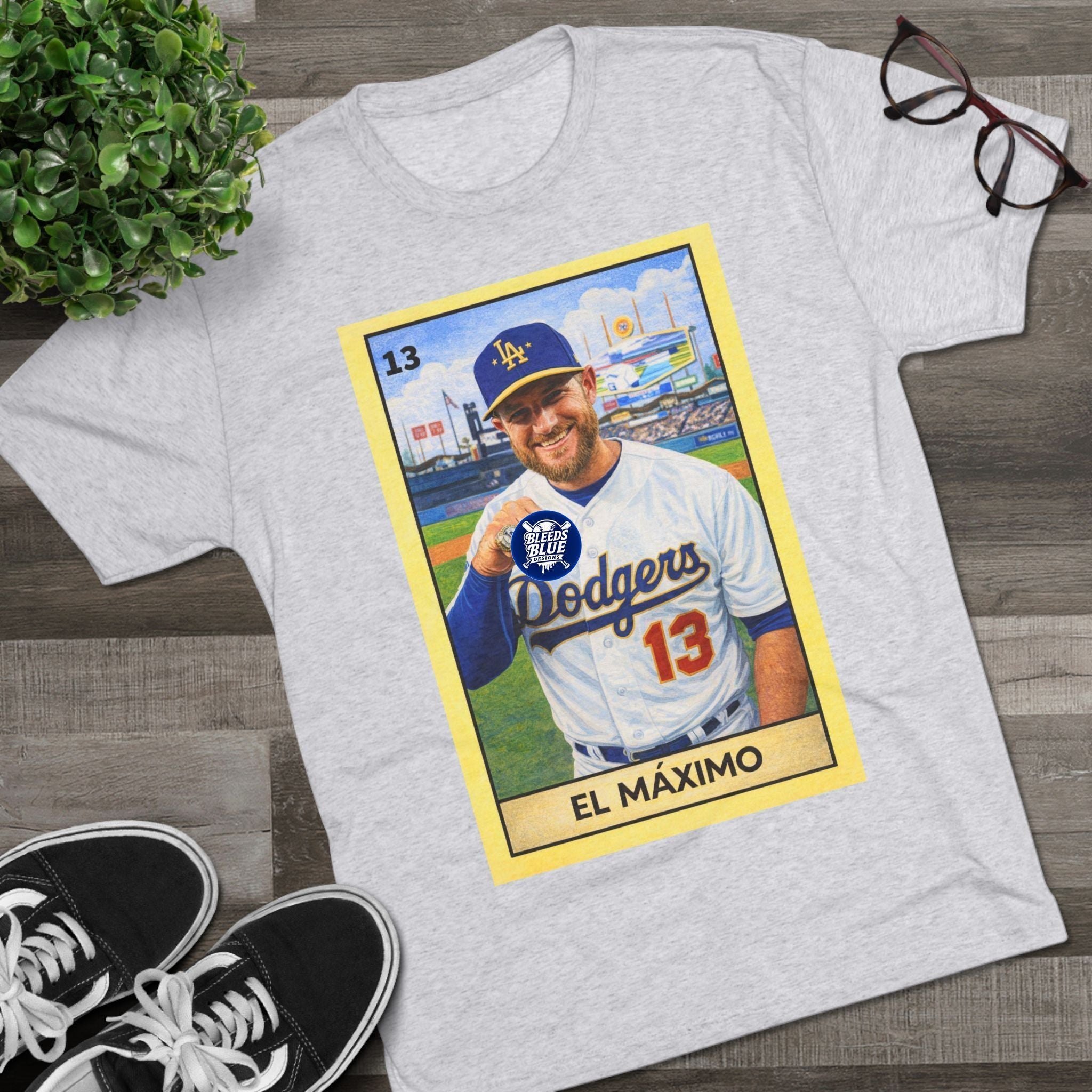 Muncy El Máximo Loteria Card Tee — Tri-Blend Crew T-Shirt