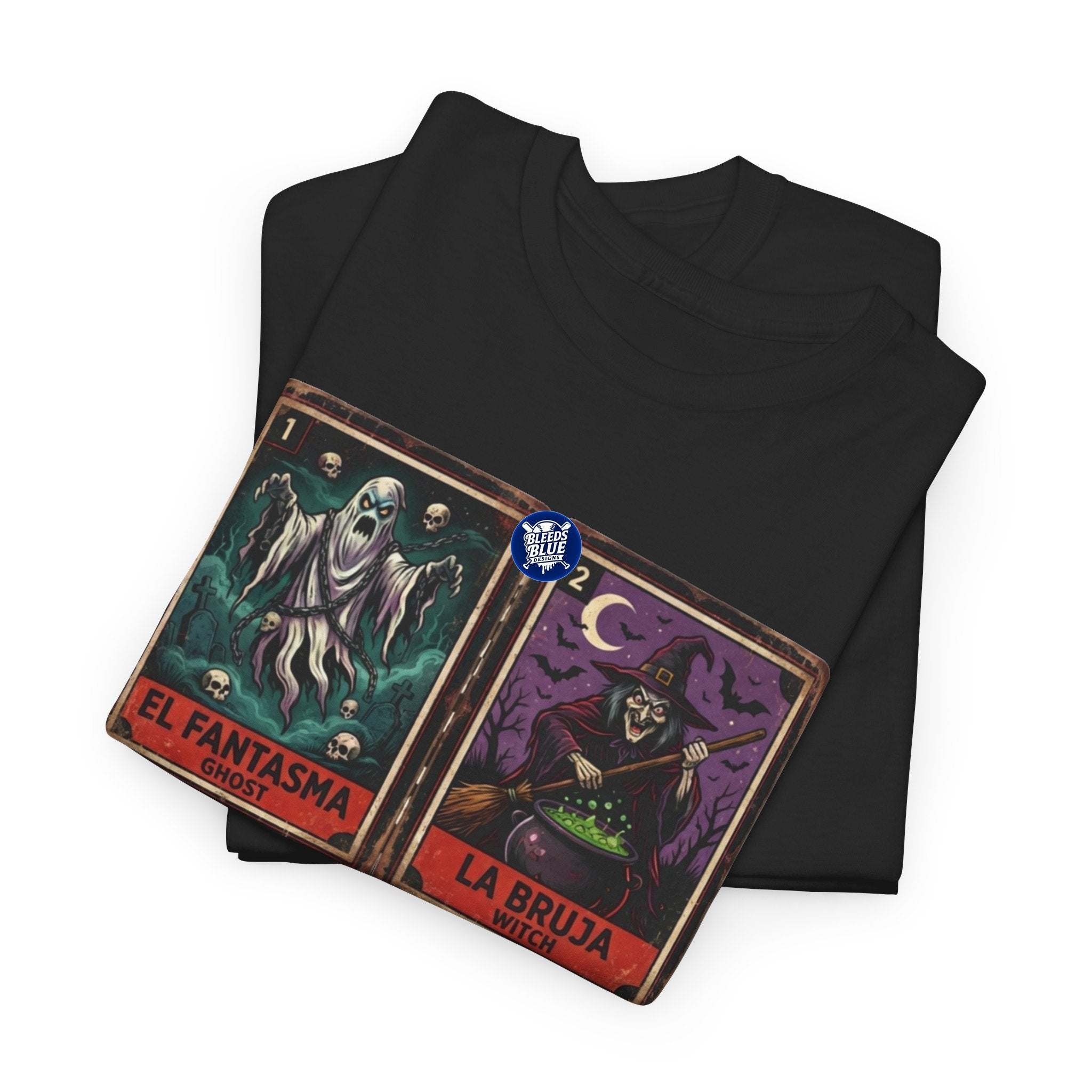 Lotería El Fantasma, La Bruja, El Vampiro, La Catrina Horror Cards Tee