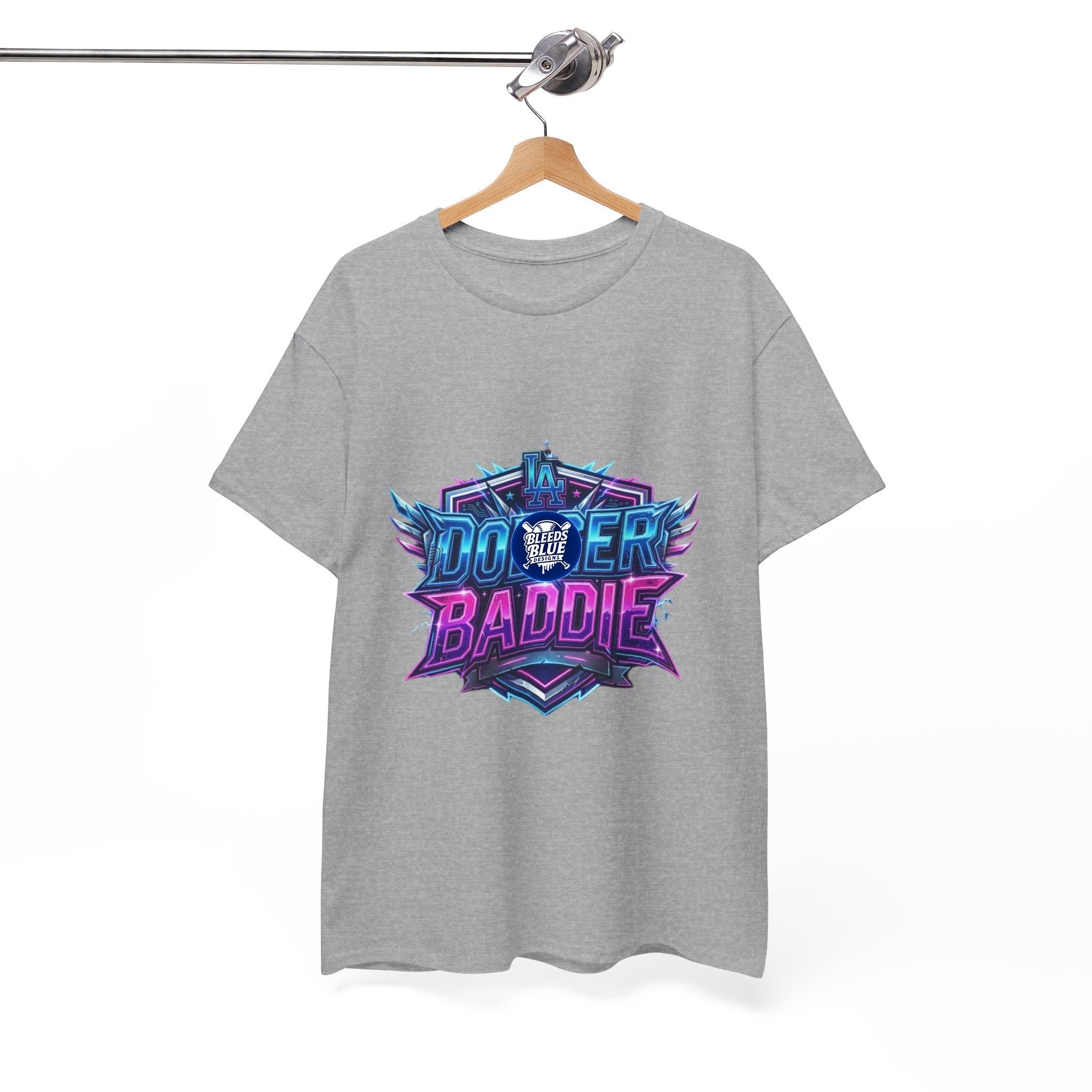 Dodger Baddie T-Shirt — 80's Neon Gaming Logo Tee