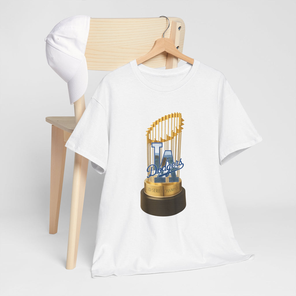 Trophy Los Angeles Logo Tee Shirt -  Unisex Heavy Cotton Tee Casual Fit