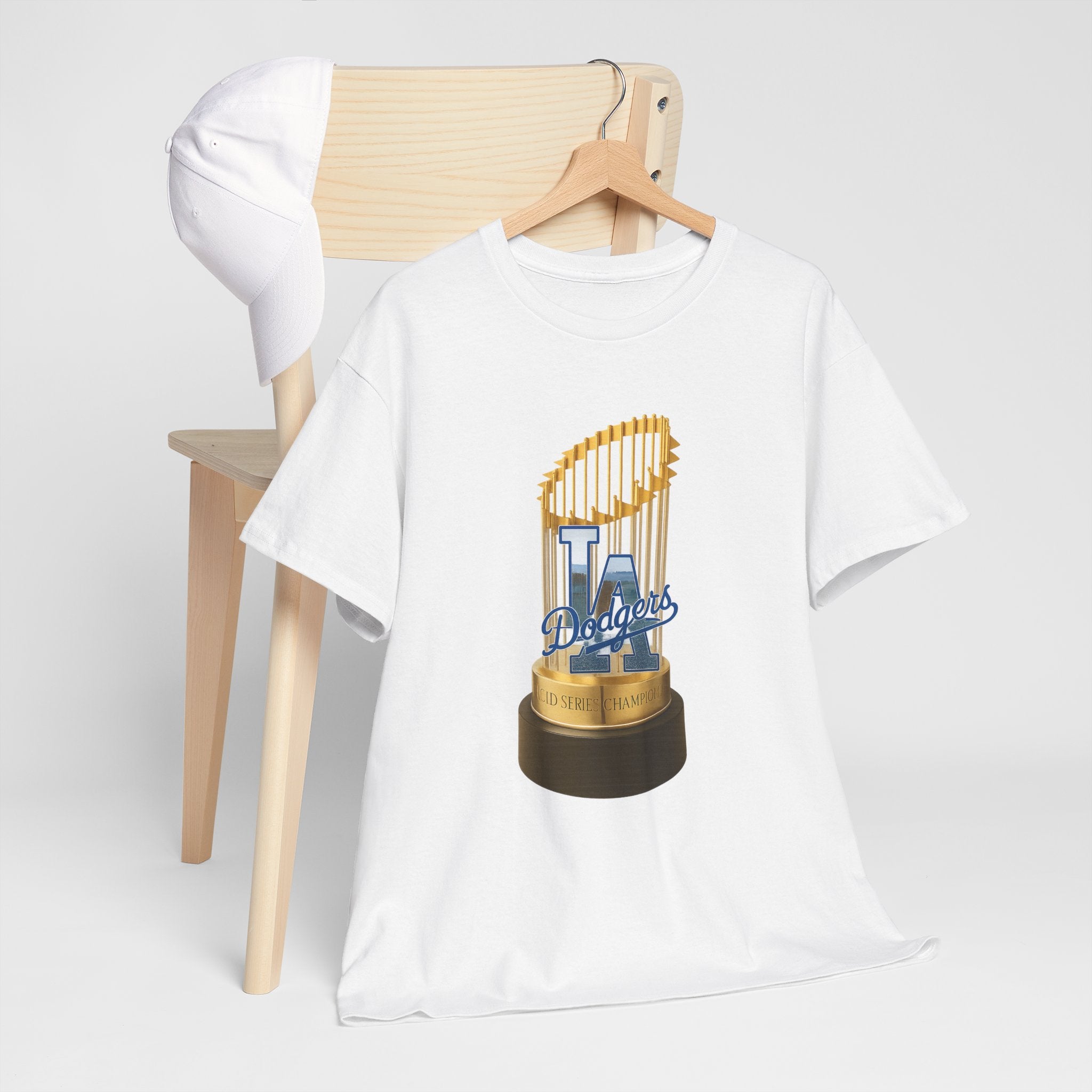 Trophy Los Angeles Logo Tee Shirt -  Unisex Heavy Cotton Tee Casual Fit