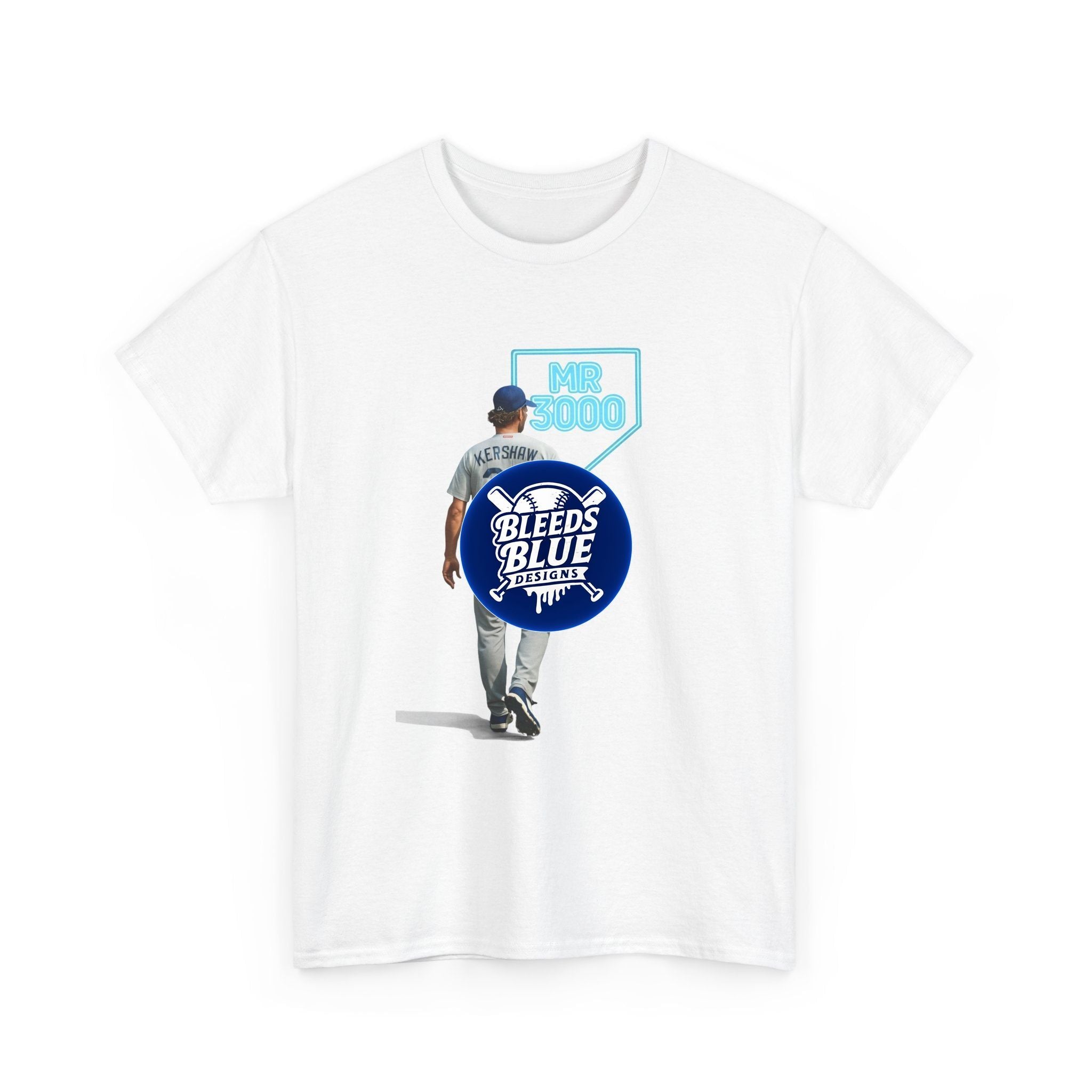 Dodgers Kershaw Mr 3000 K Tee Shirt - Unisex Heavy Cotton Casual Fit