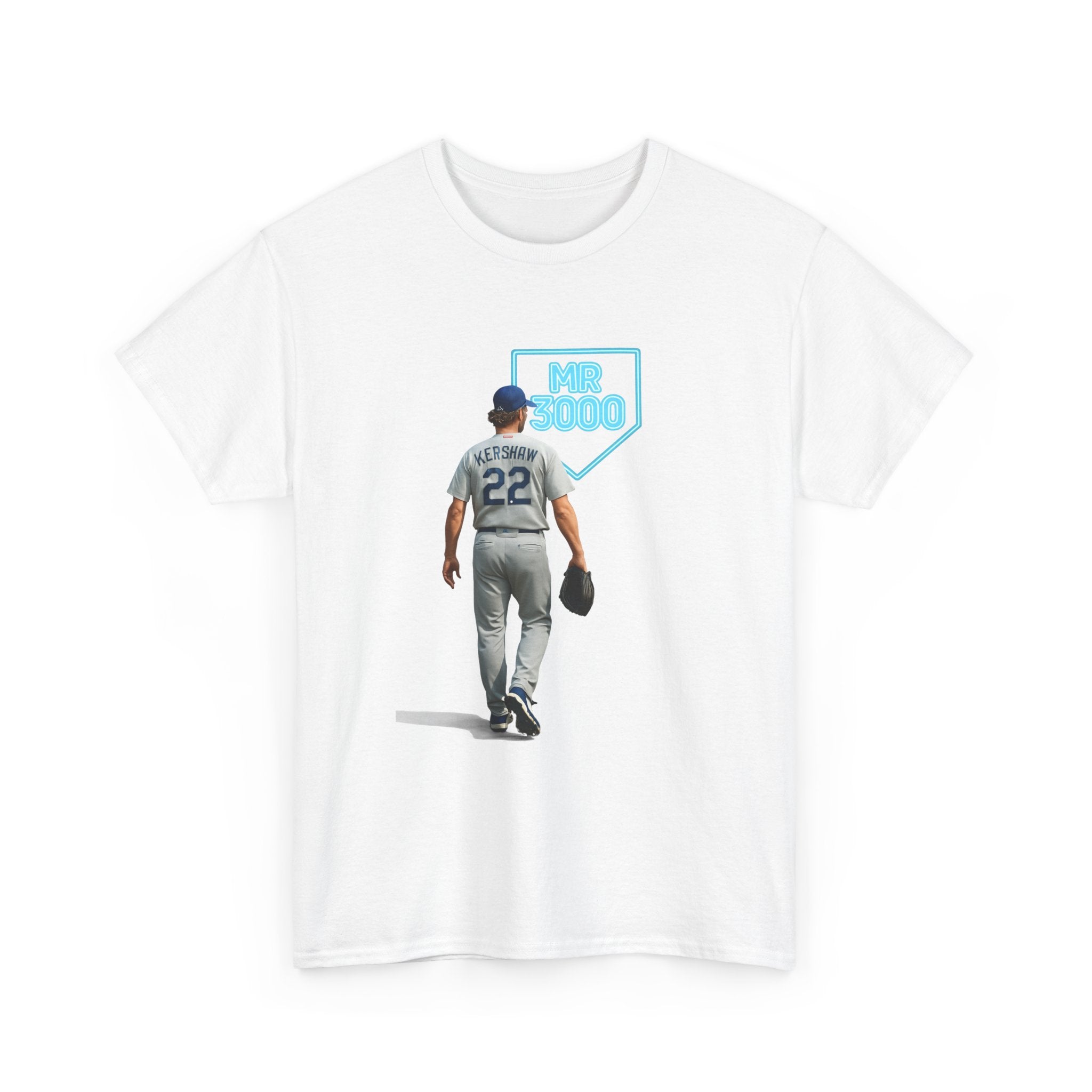 Dodgers Kershaw Mr 3000 K Tee Shirt - Unisex Heavy Cotton Tee Casual Fit