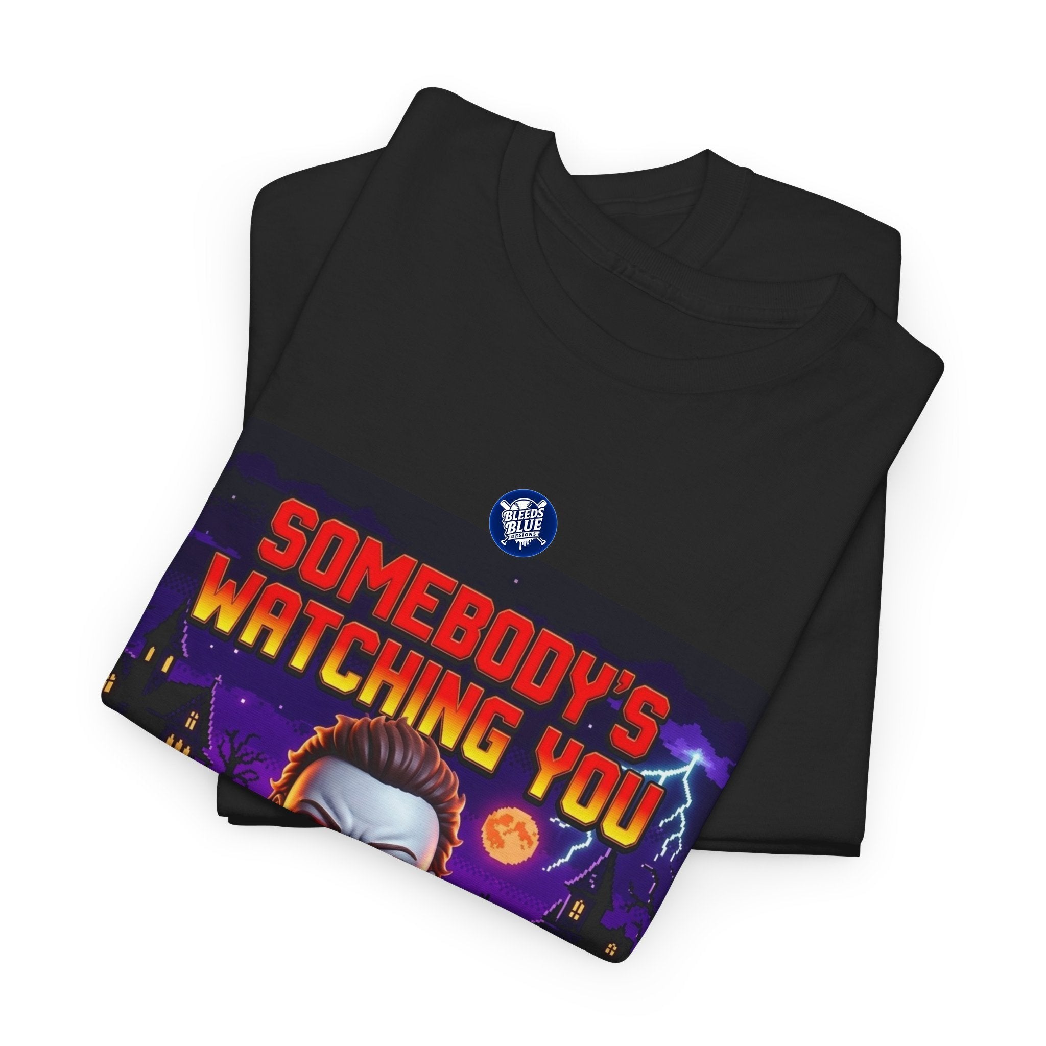 Halloween Somebody's Watching You Jason Retro Arcade Spooky Season T-Shirt
