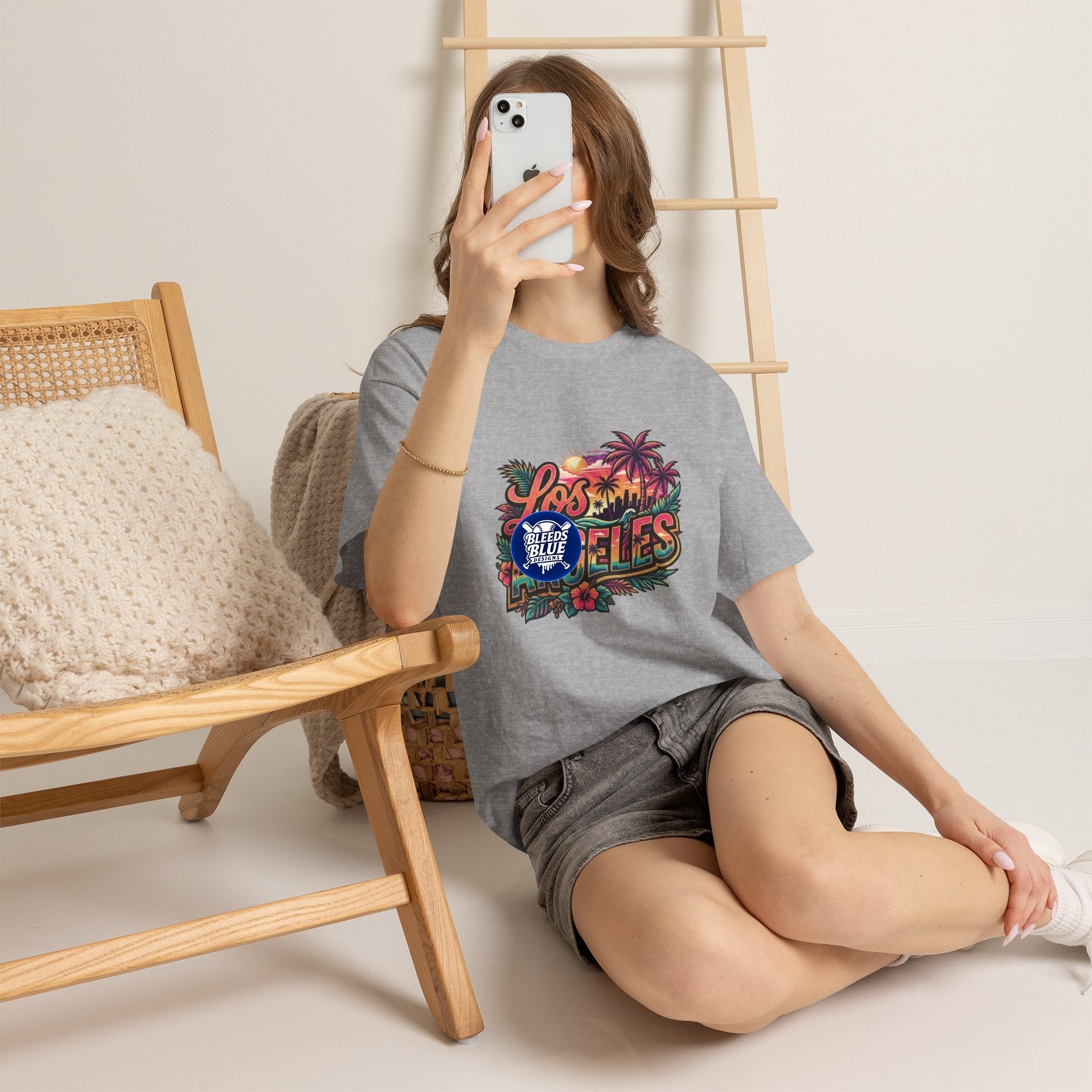 Los Angeles Vintage Sunset Palm Tree Tee