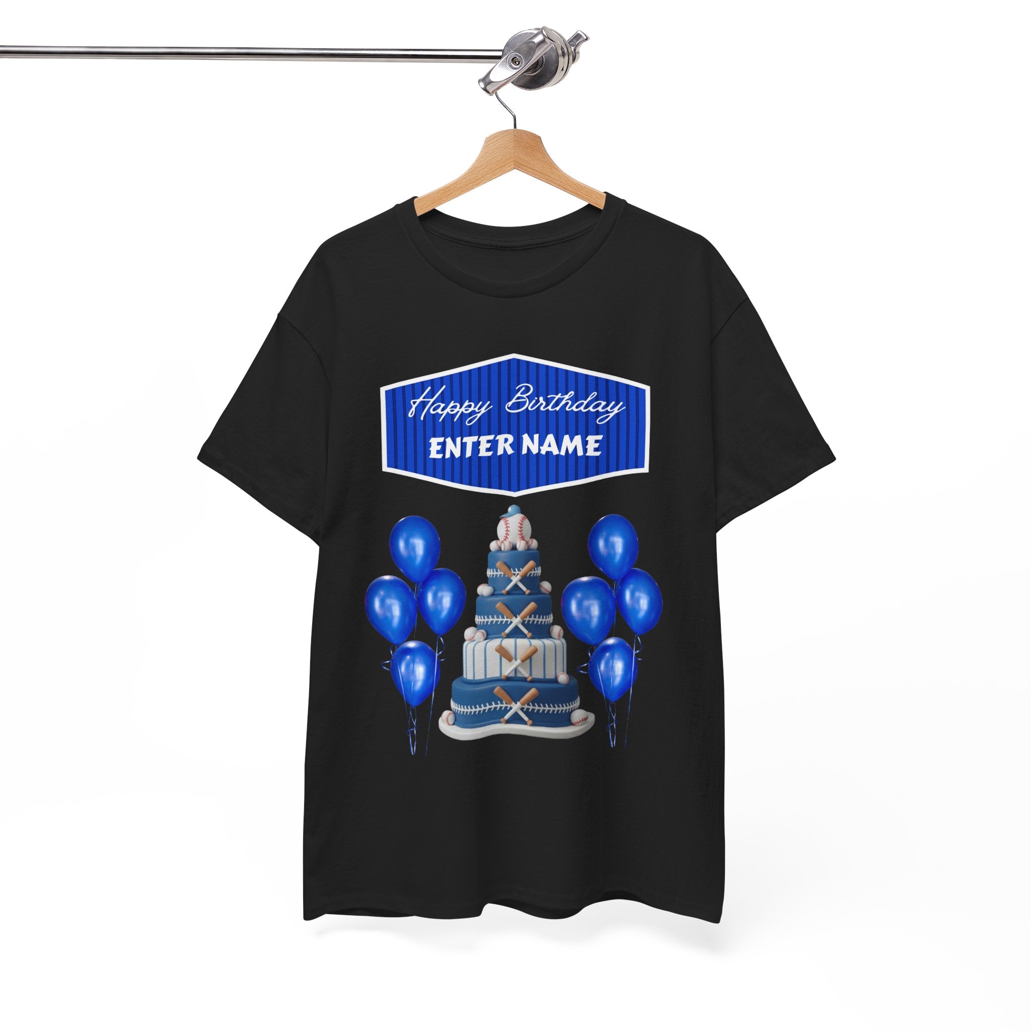 Personalized Kids Birthday Cake Tee — "Happy Birthday" Name T-Shirt