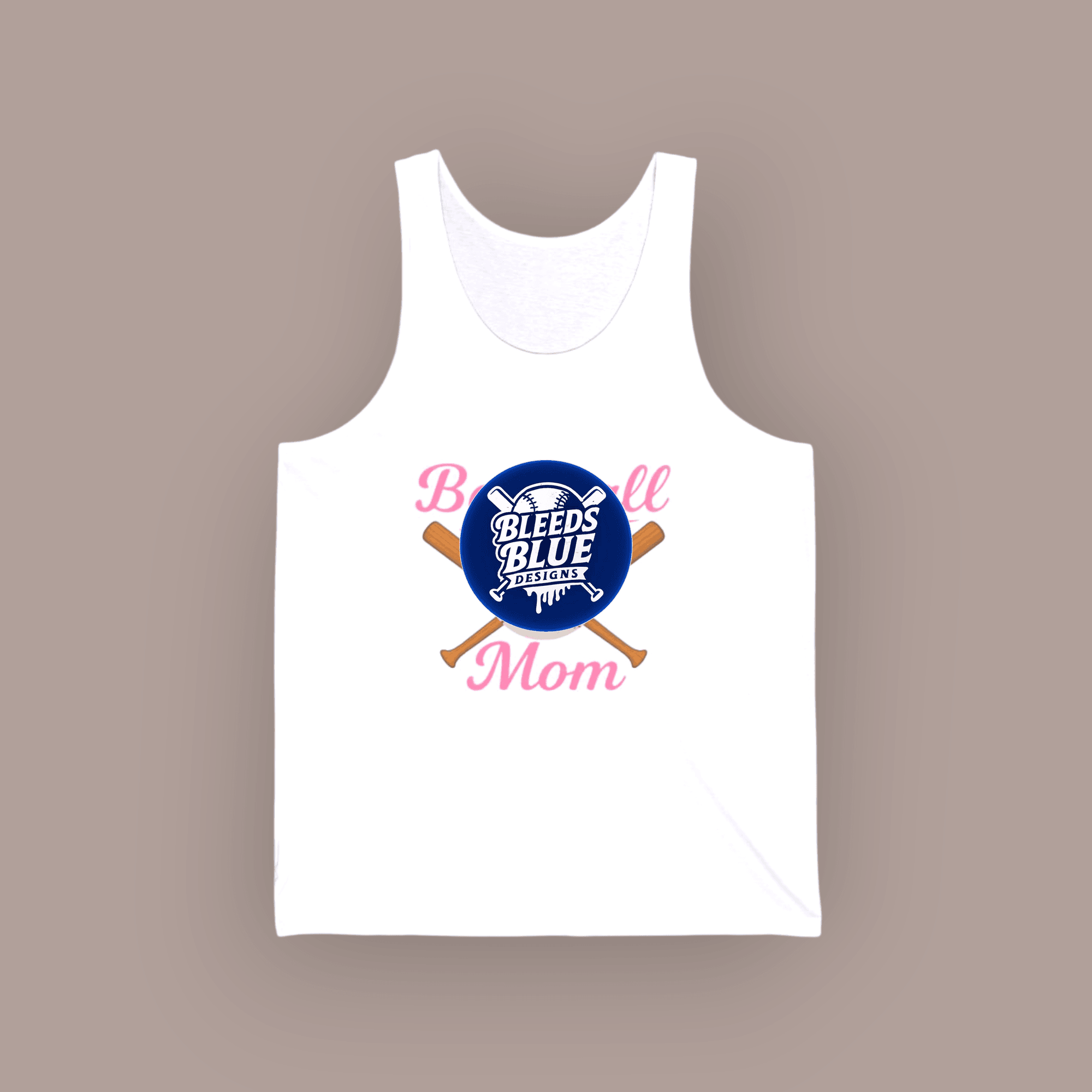 Pink Baseball Mom Jersey Tank