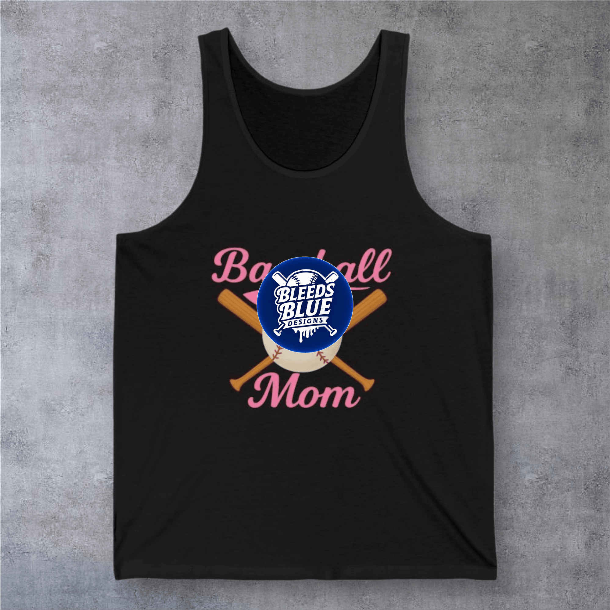 Pink Baseball Mom Jersey Tank
