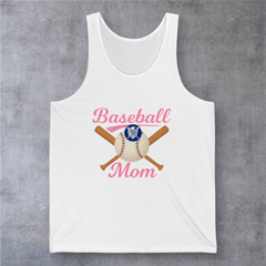 Pink Baseball Mom Jersey Tank