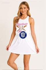 Pink Baseball Mom Jersey Tank