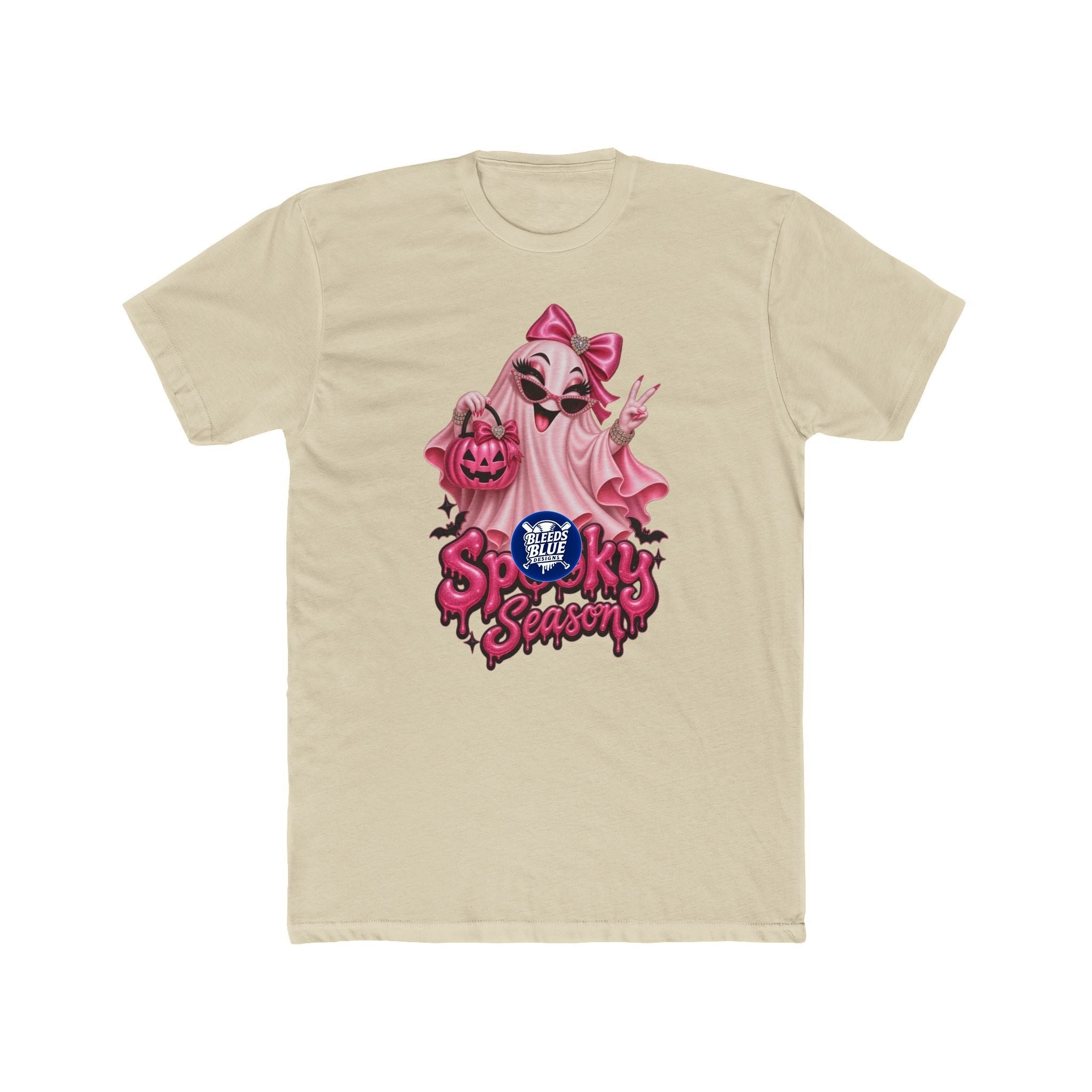 Spooky Season Cute Pink Bougie Ghost Next Level T-Shirt