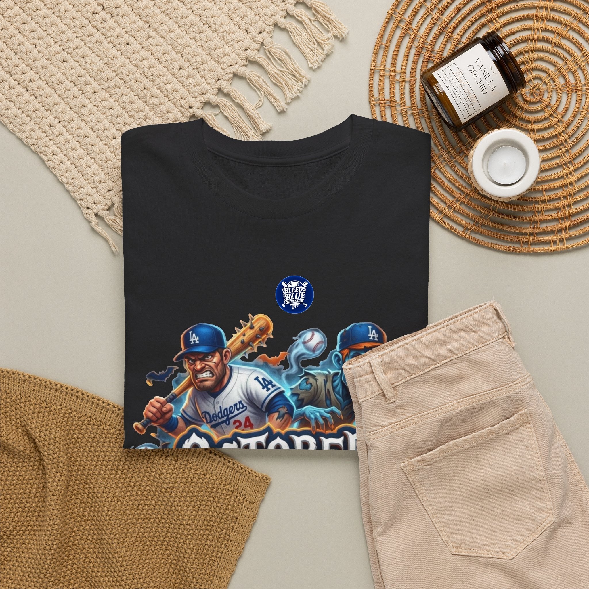October Playoff Spirit Dodgers Baseball T-Shirt