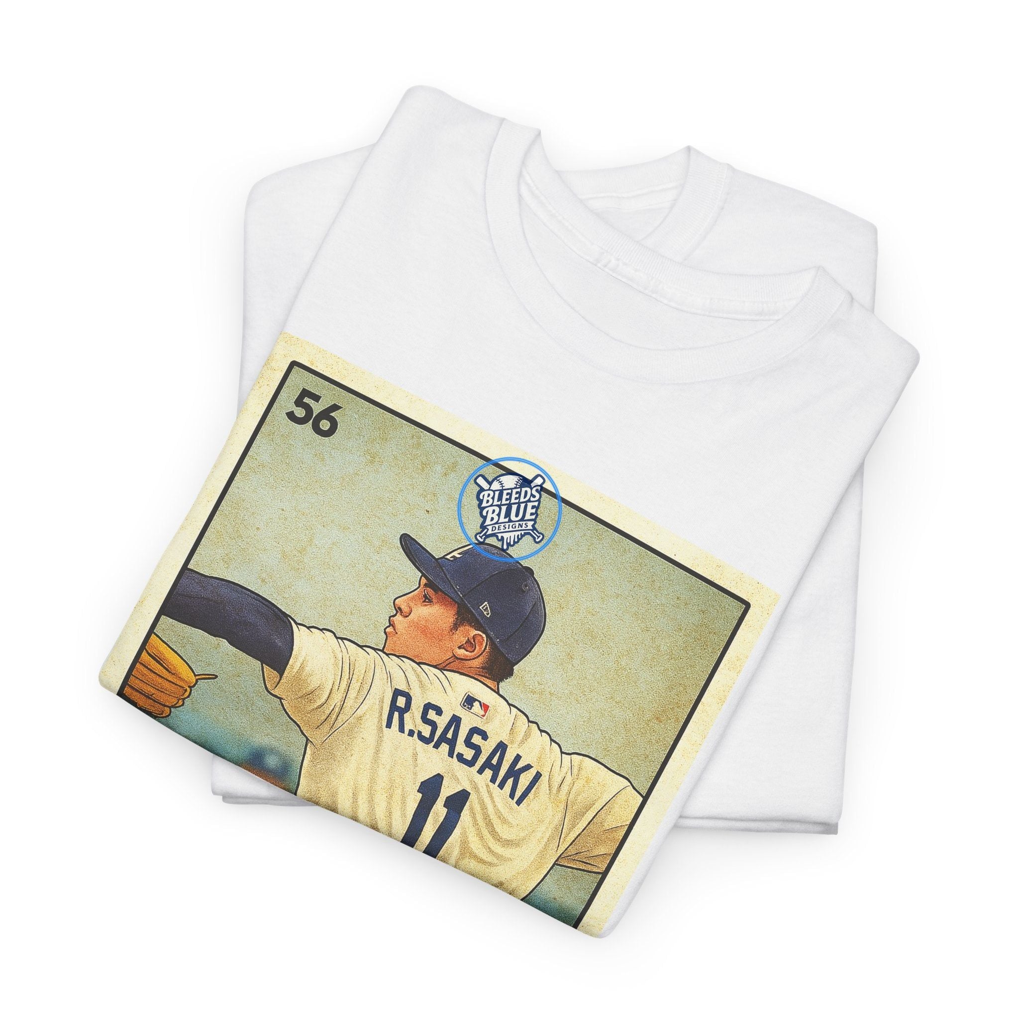 Sasaki Bailalo Roki Loteria Card Tee Shirt - Unisex Heavy Cotton Casual Fit