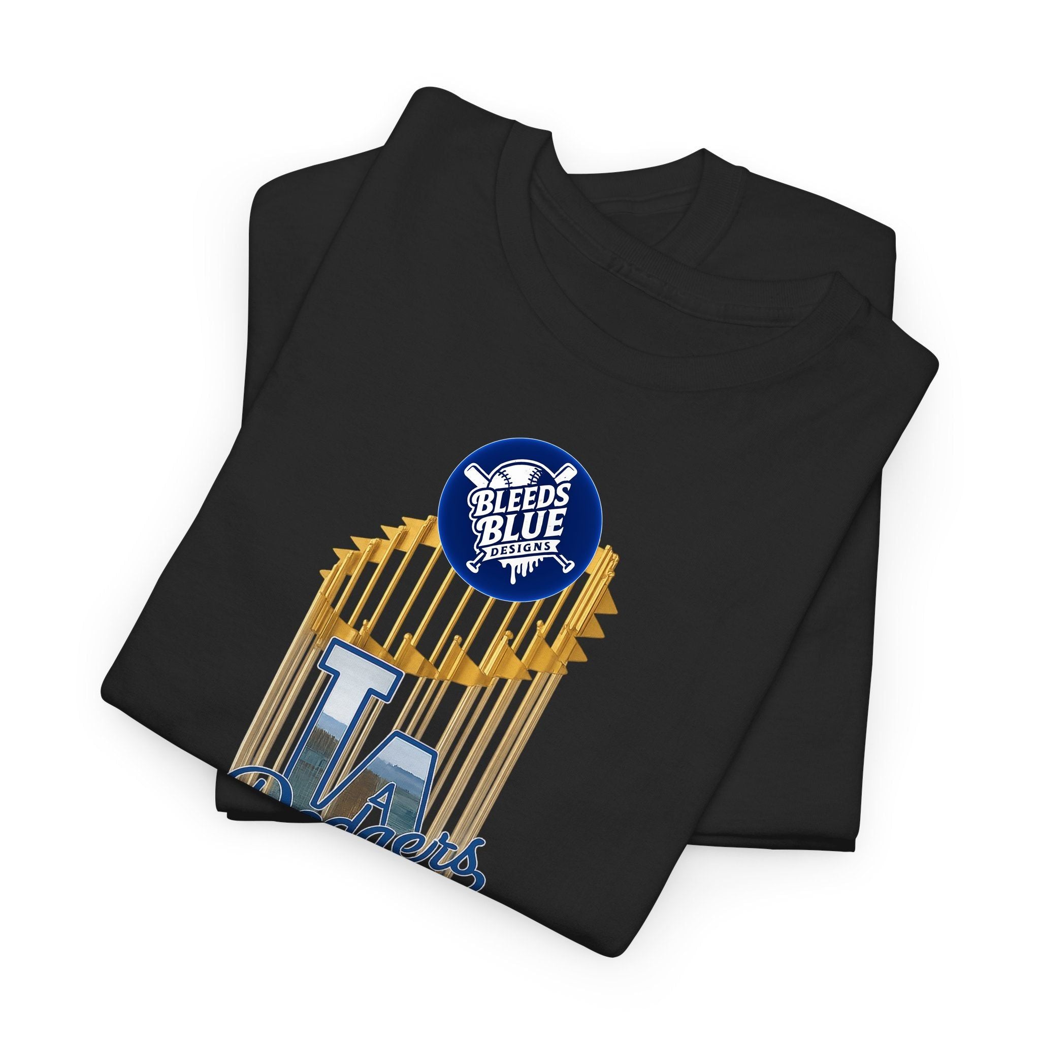 Trophy Los Angeles Logo Tee Shirt -  Unisex Heavy Cotton Casual Fit