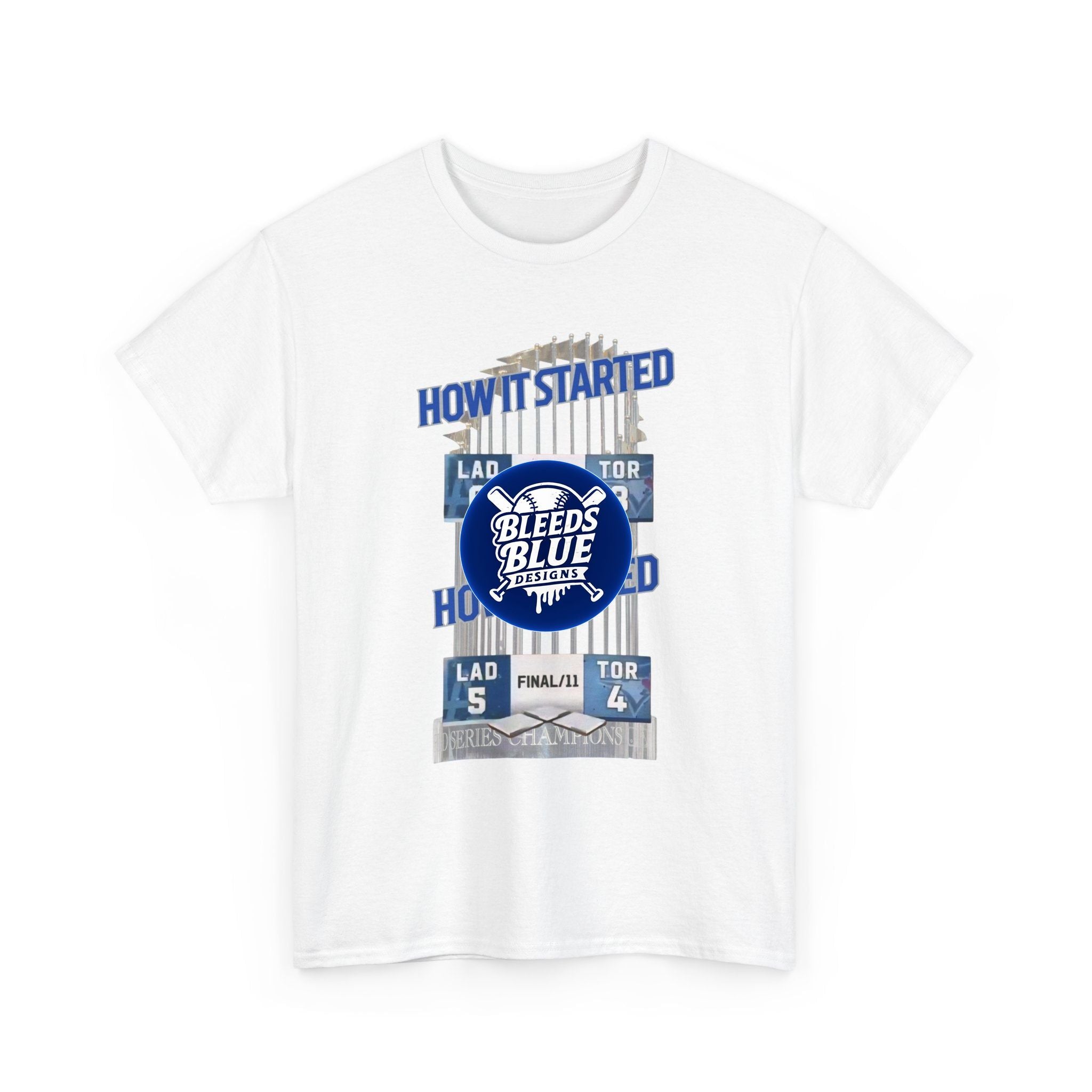 How It Started How It Ended Tee Shirt - Unisex Heavy Cotton Casual Fit