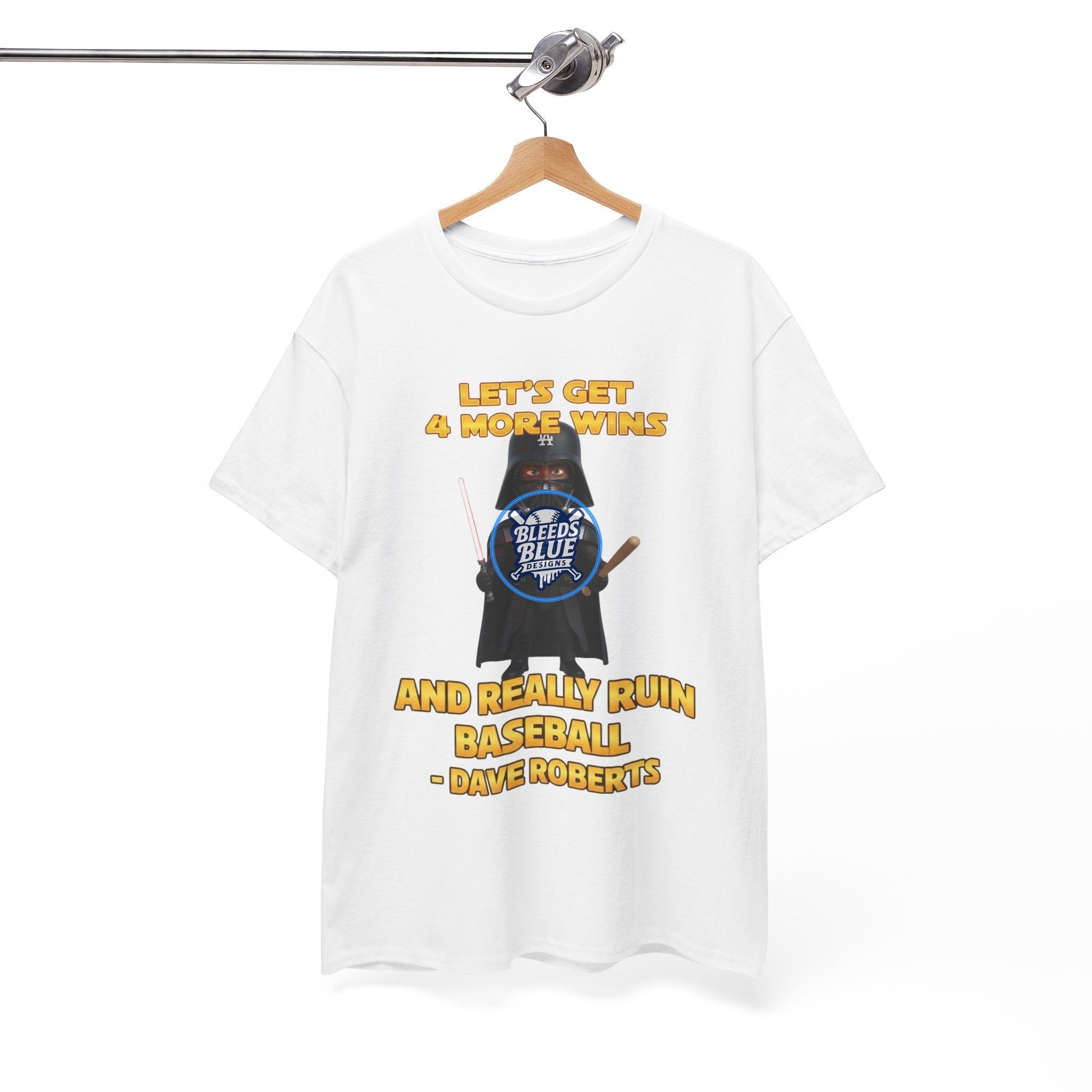 Dodgers Darth Roberts Star Wars Tee Shirt - Unisex Heavy Cotton Casual Fit