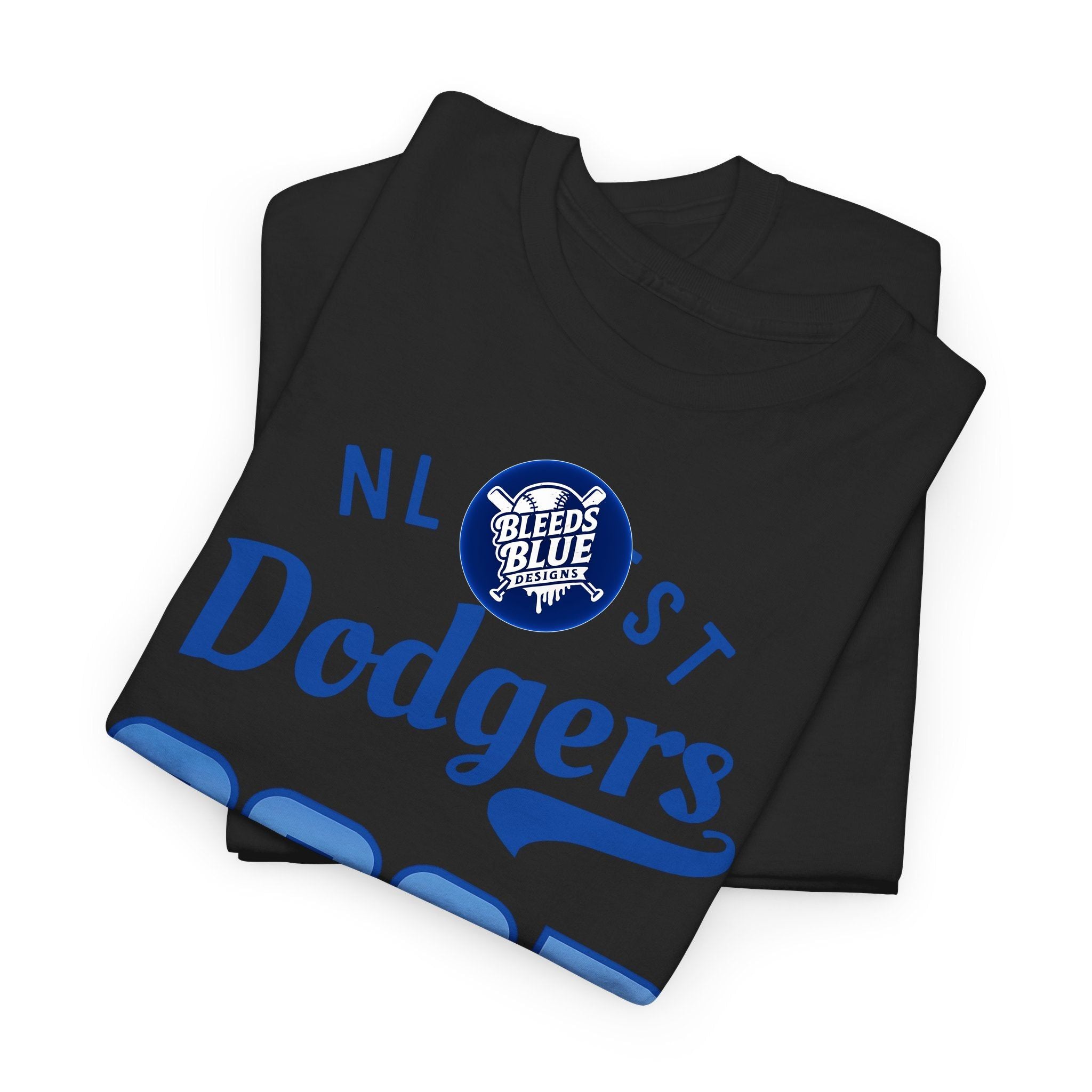 2025 NL West Champs Los Angeles Dodgers Tee Shirt - Unisex Heavy Cotton Casual Fit