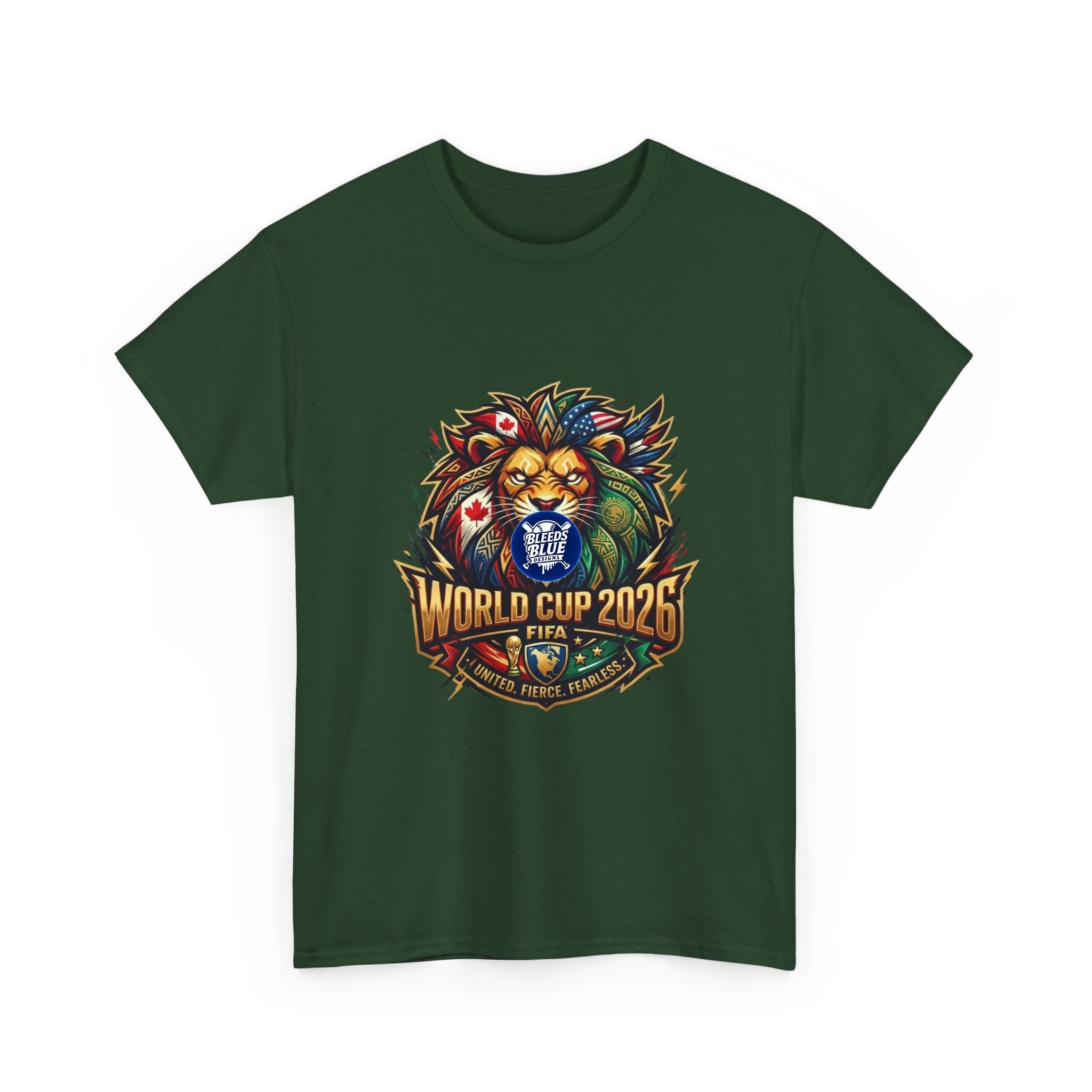 World Cup 2026 Lion Soccer T-Shirt — FIFA Fan Tee
