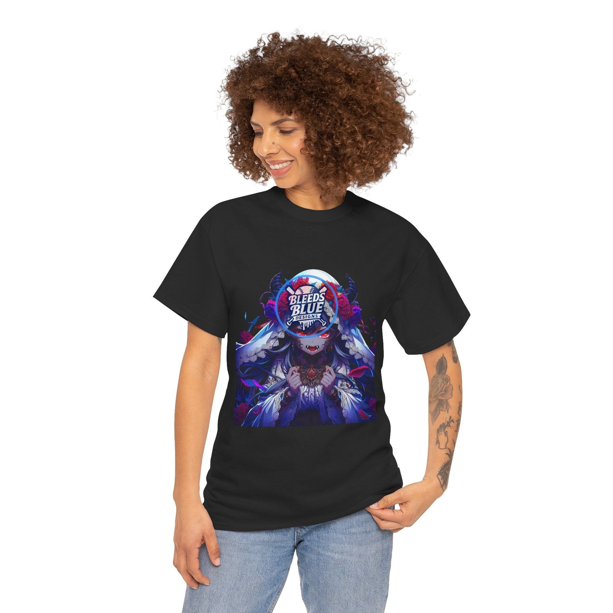 Halloween Spooky La Llorona Anime Tee Shirt - Unisex Heavy Cotton Casual Fit