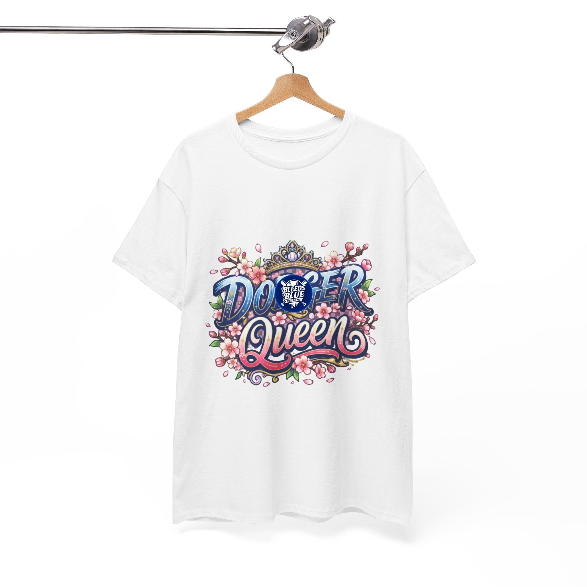 Dodger Queen Cherry Blossom Baseball Tee