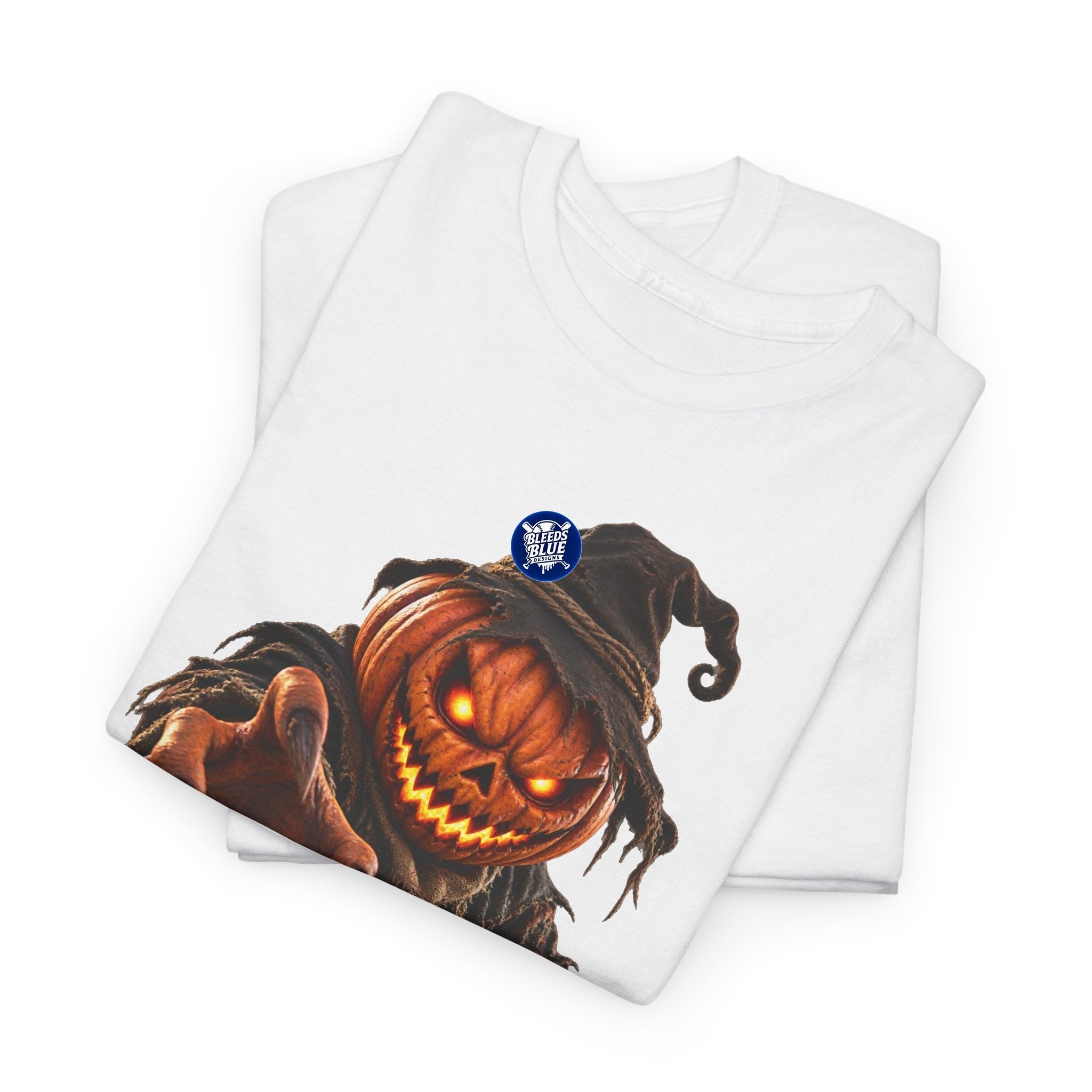 Spooky Season Pumpkin Head Scarecrow T-Shirt