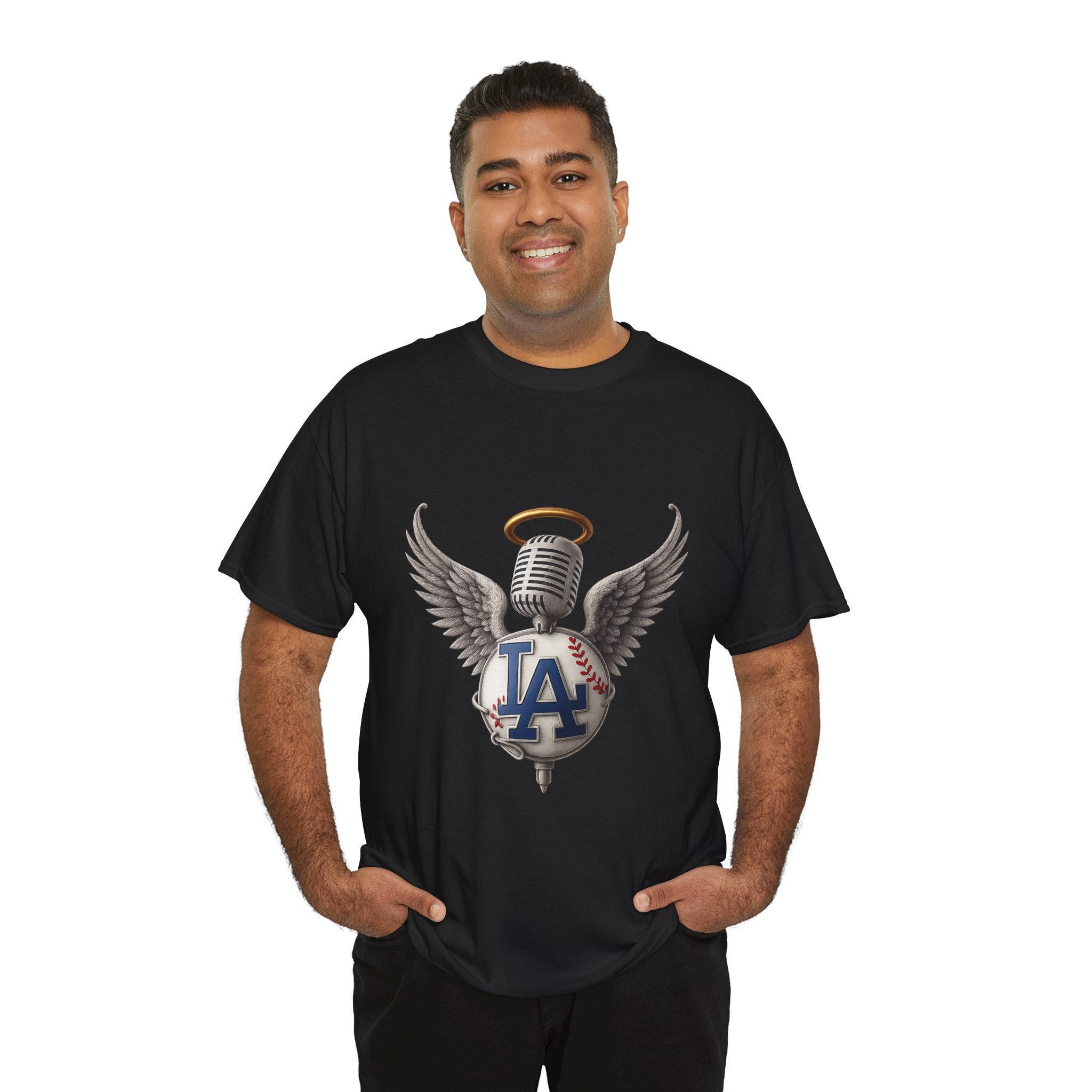Vin Scully Tribute Tee Shirt - Unisex Heavy Cotton Tee Casual Fit