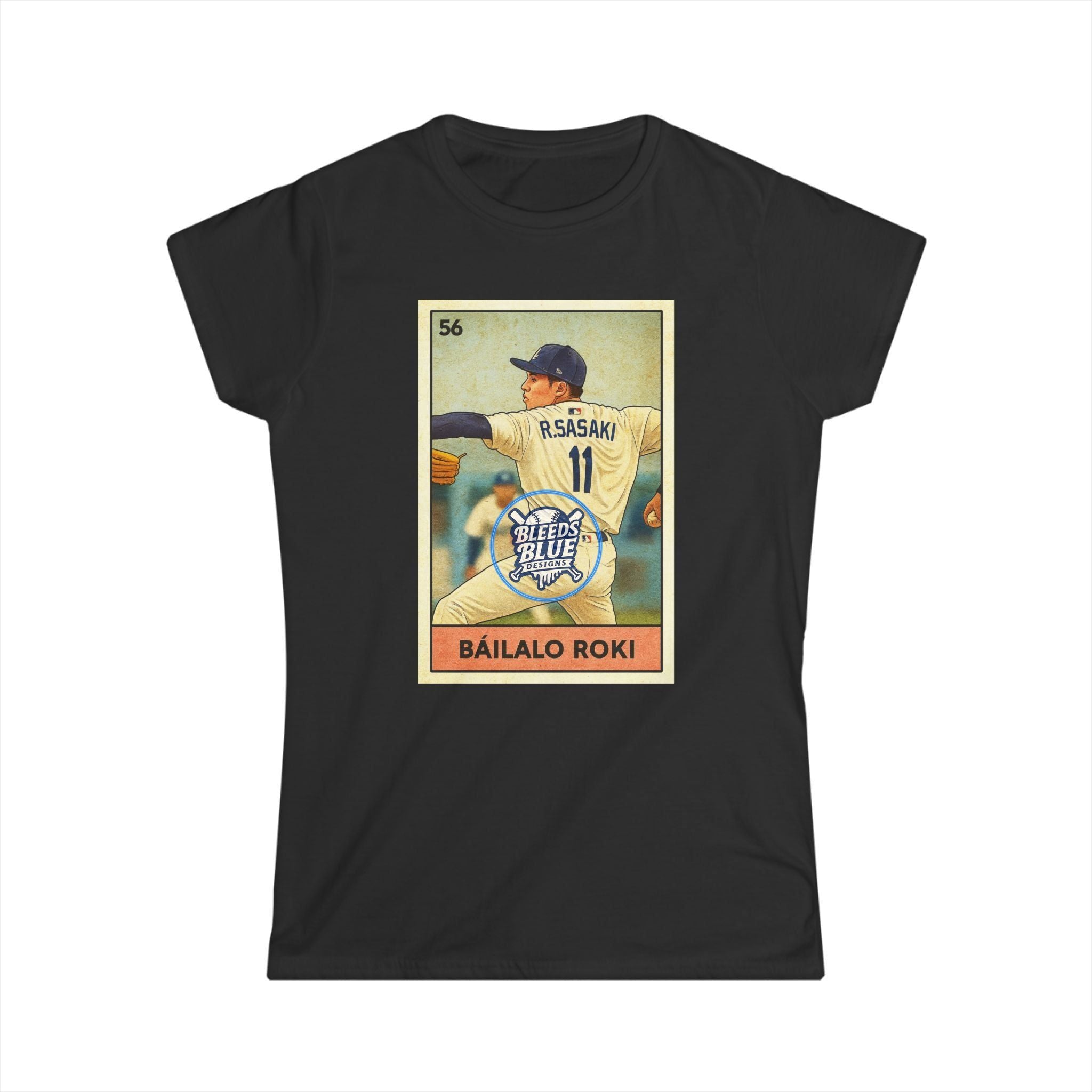 Sasaki Bailalo Roki Loteria Card Tee Shirt - Women's Soft Style Casual Fit