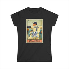 Sasaki Bailalo Roki Loteria Card Tee Shirt - Women's Soft Style Casual Fit