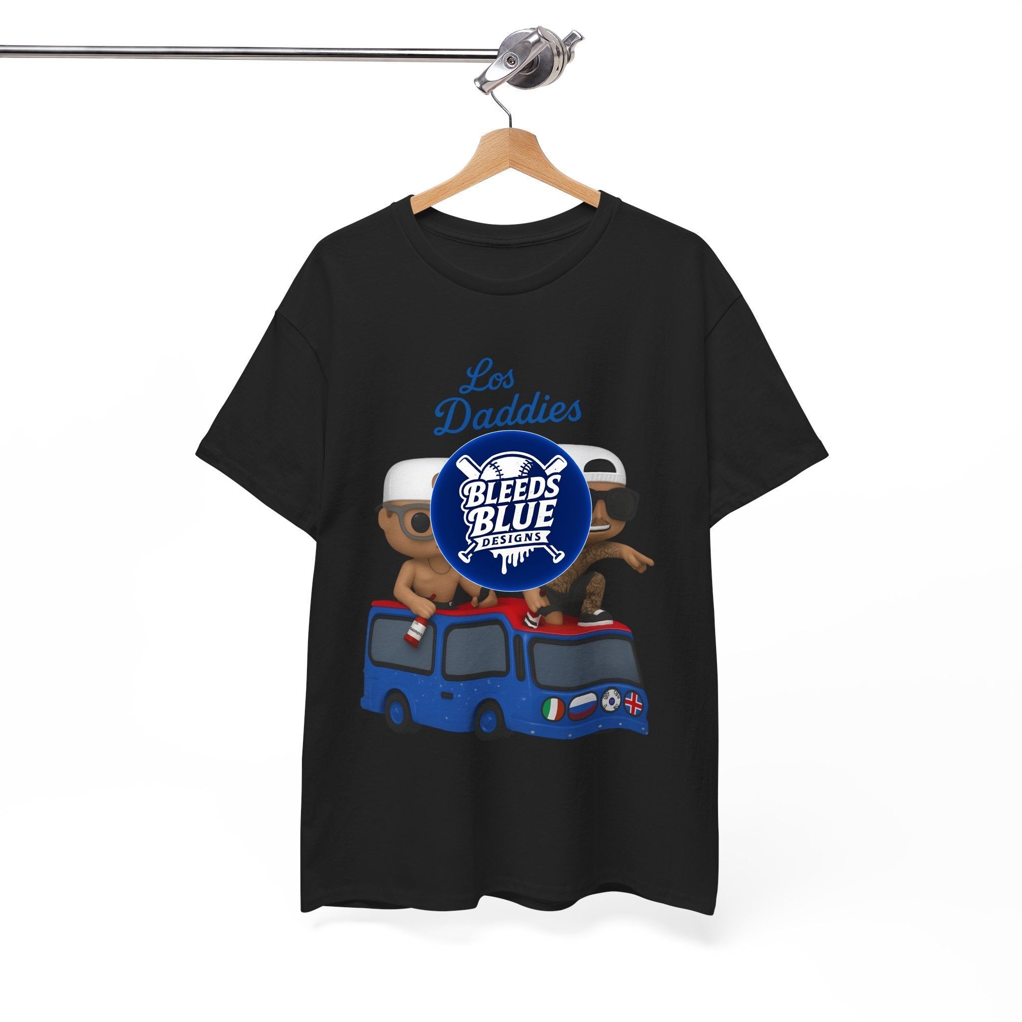 Dodgers Kike and Banda Los Daddies Funko Tee Shirt - Unisex Heavy Cotton Casual Fit