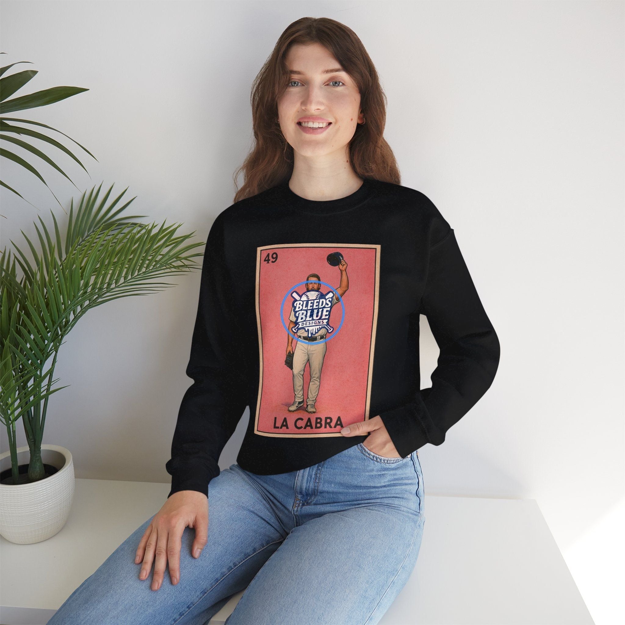 Kershaw La Cabra Loteria Card Sweatshirt - Unisex Crewneck Casual Streetwear