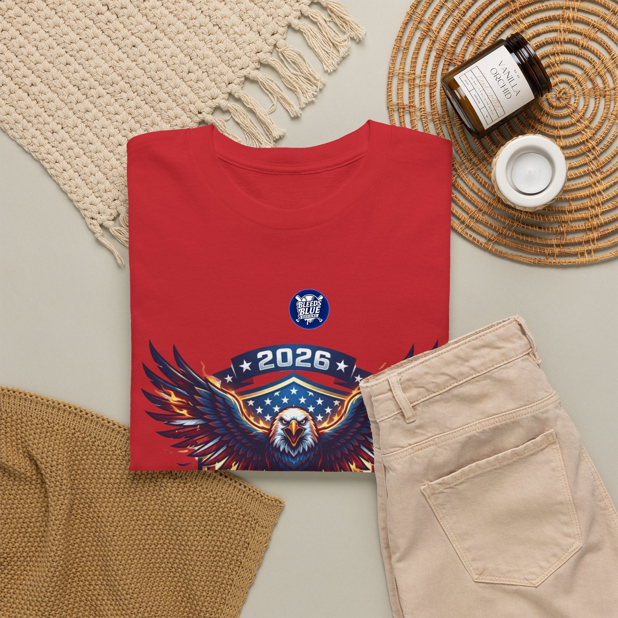 2026 World Cup USA Eagle T-Shirt — Patriotic Soccer Fan Tee