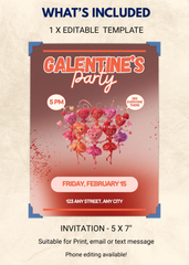 Galentine Editable Invitation (Portrait)