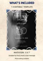 Wedding Editable Invitation (Portrait)