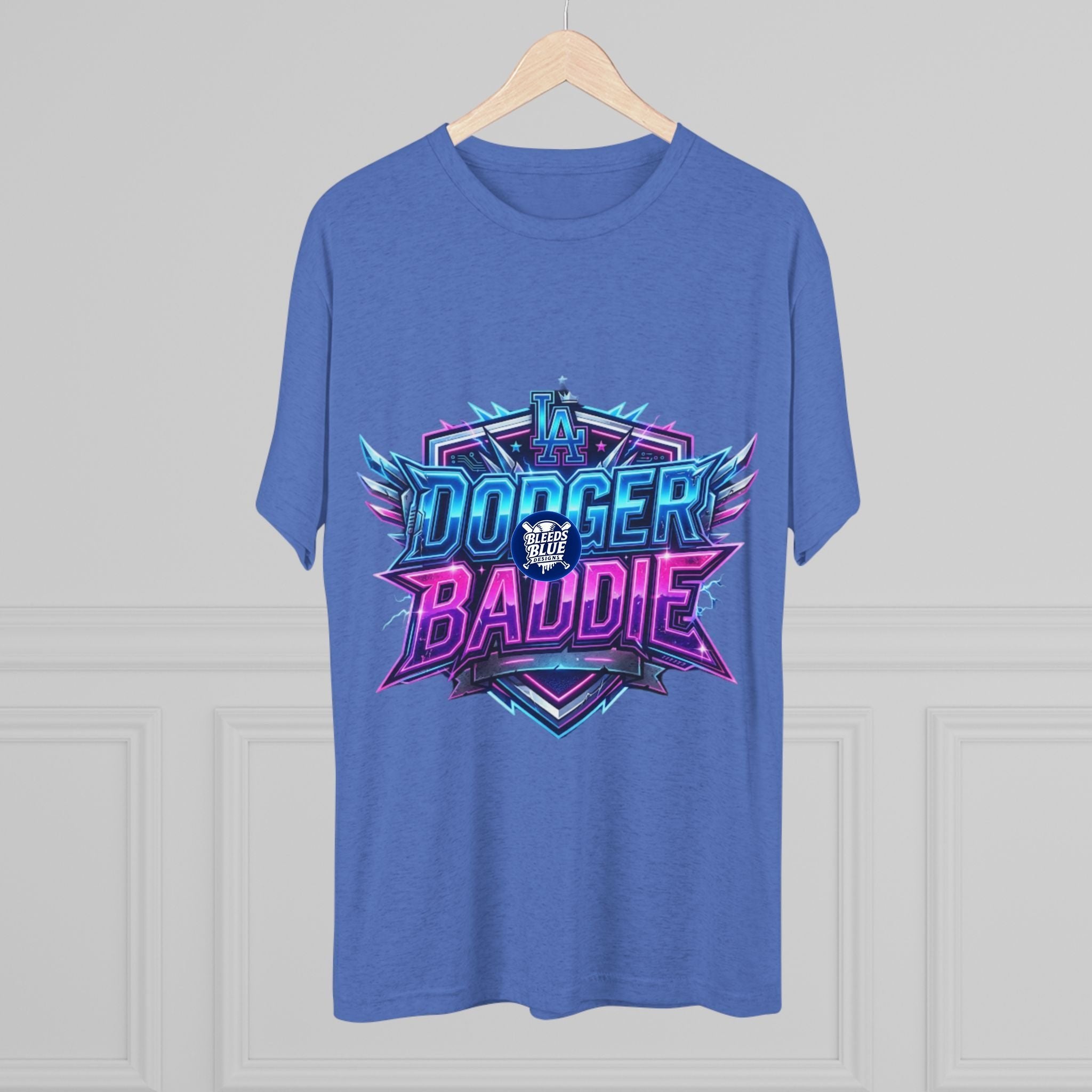 Dodger Baddie Graphic Tee — Retro Neon Gaming Style Shirt