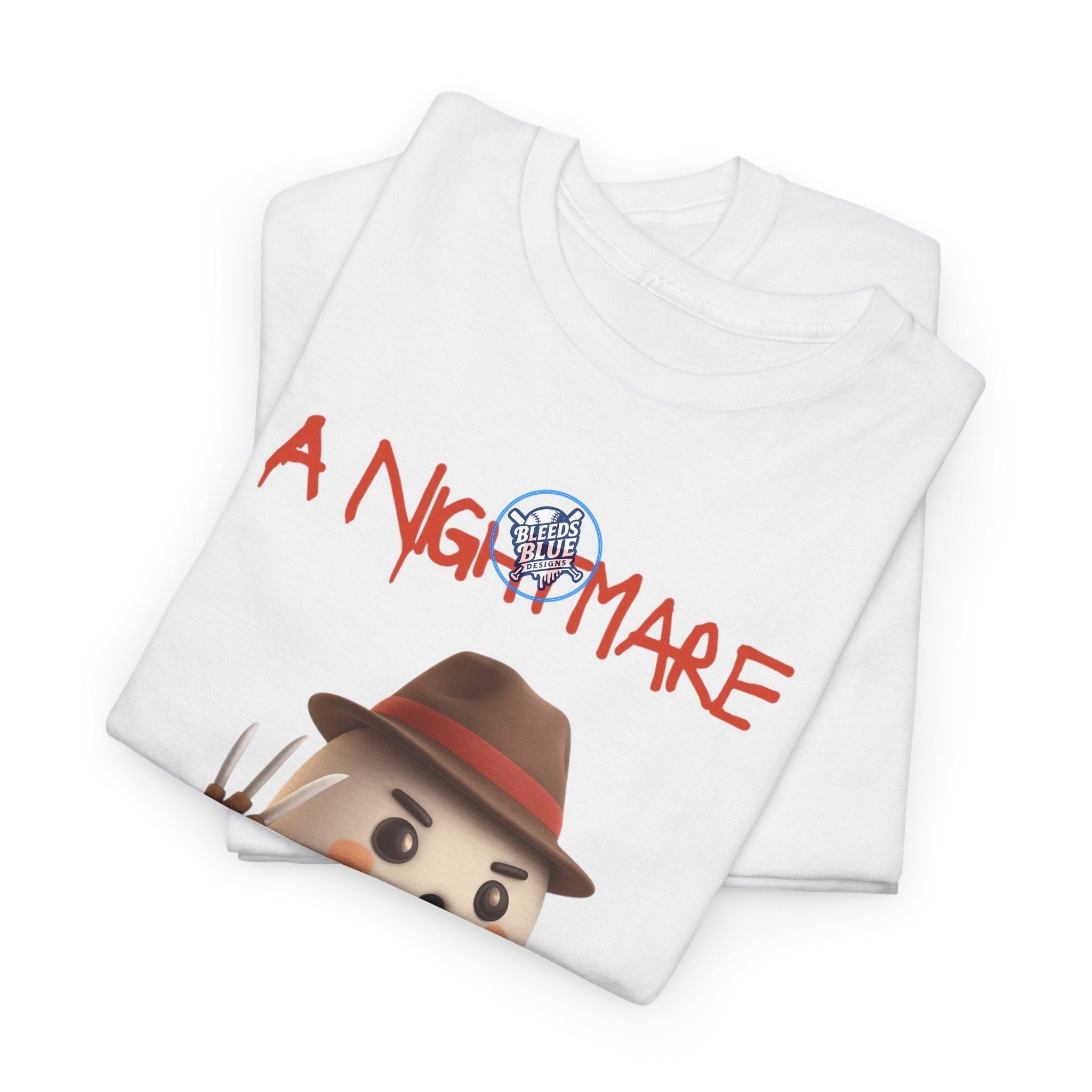 Halloween Spooky A Nightmare On Boo Street Tee Shirt - Unisex Heavy Cotton Casual Fit
