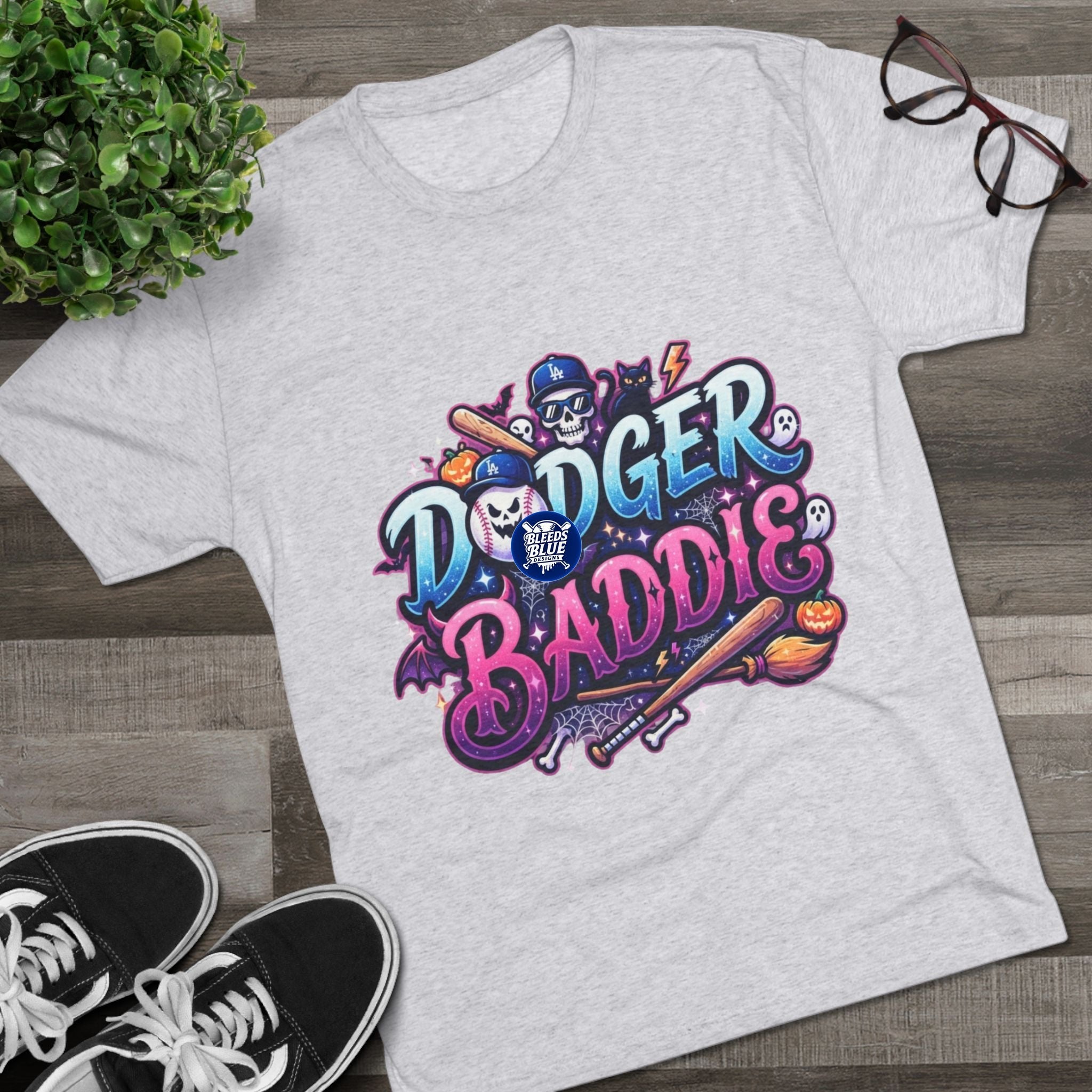 Dodger Baddie Spooky Season T-Shirt — Cute, Edgy Sports Graphic Tee