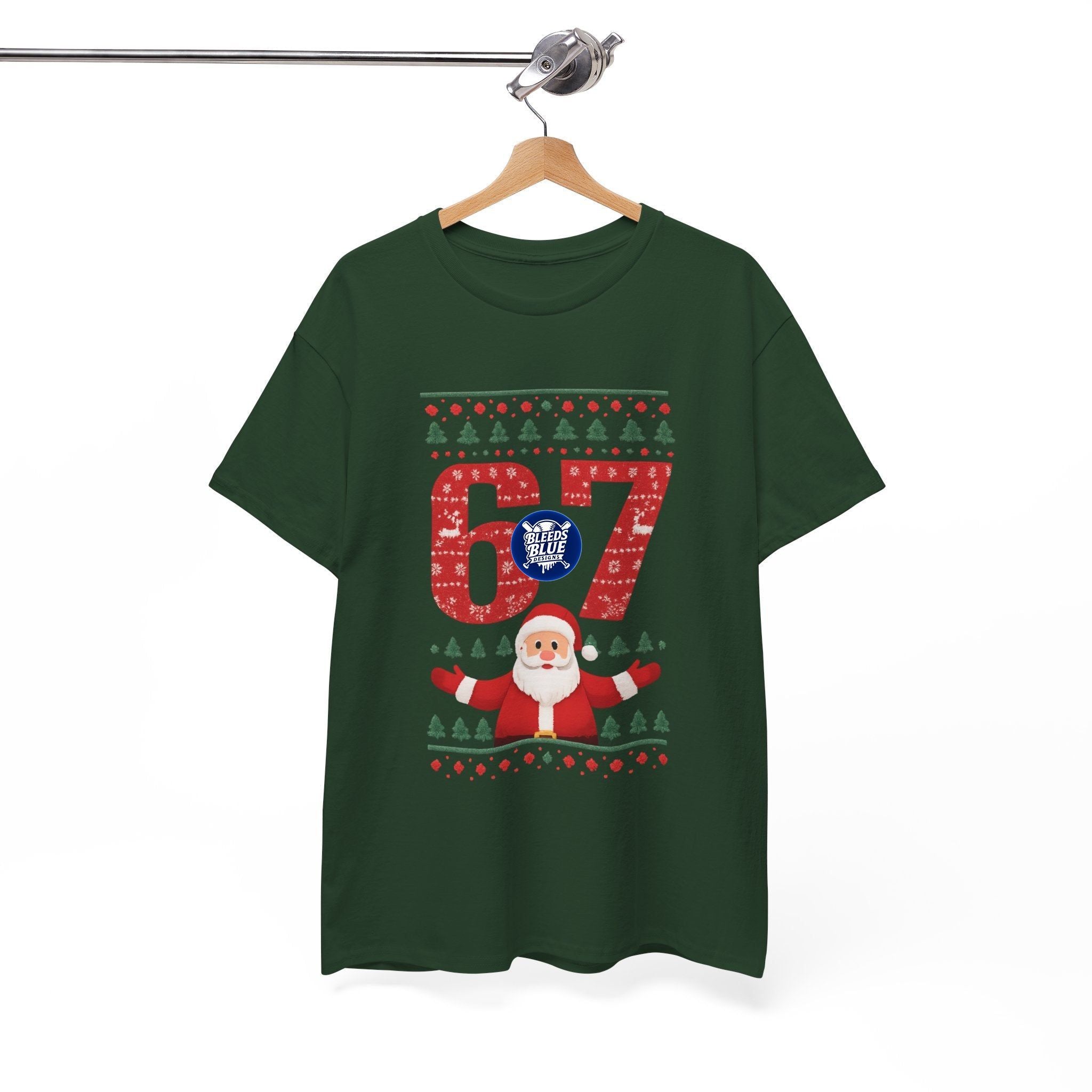 Holiday Santa 6 7 Tee Shirt - Unisex Heavy Cotton Casual Fit