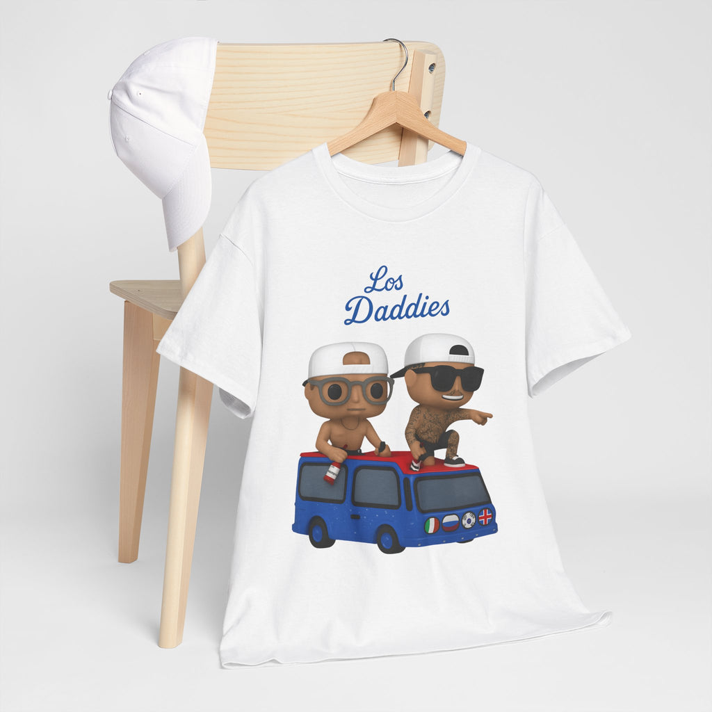 Dodgers Kike and Banda Los Daddies Funko Tee Shirt - Unisex Heavy Cotton Tee Casual Fit