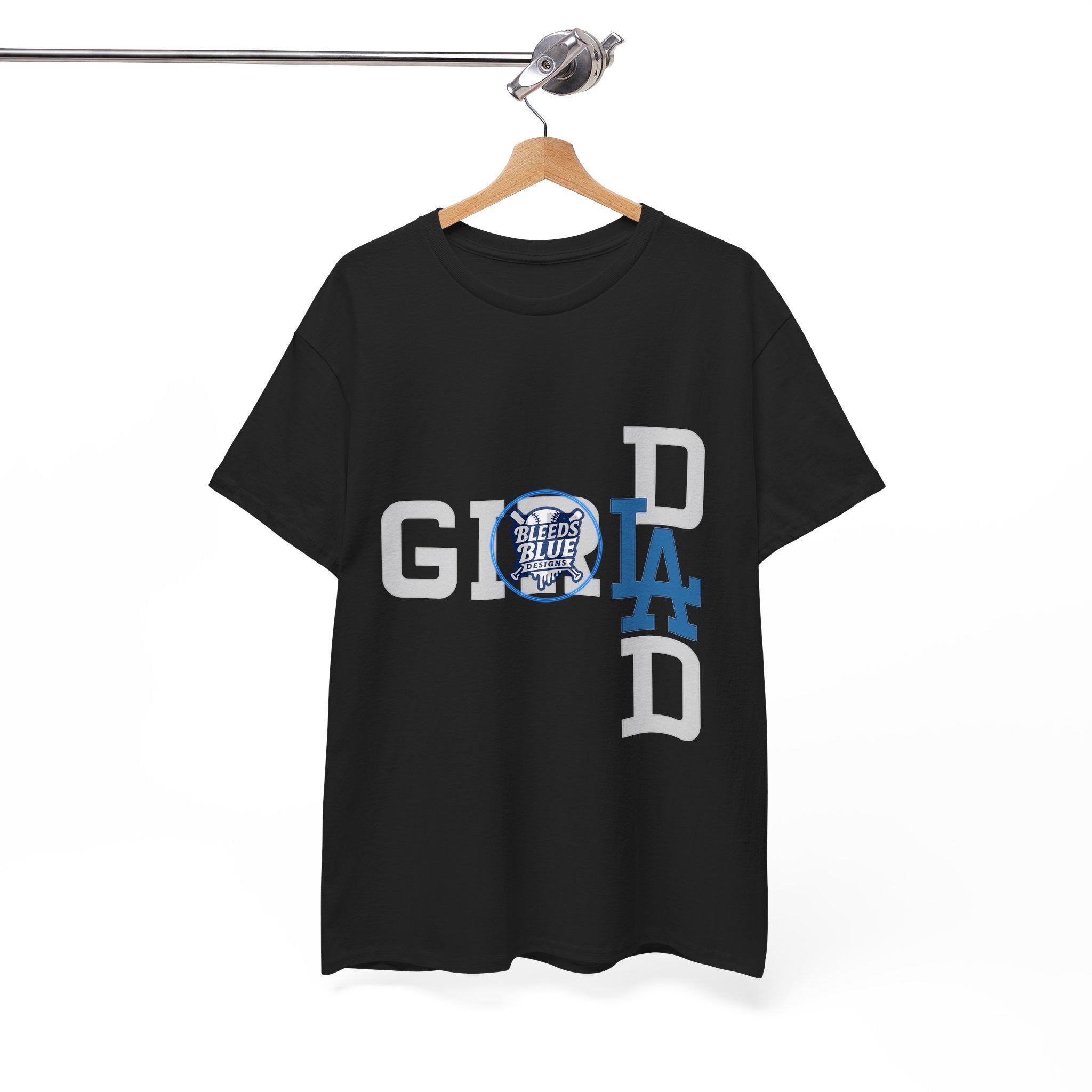 Girl Dad with LA Logo Tee Shirt - Unisex Heavy Cotton Casual Fit