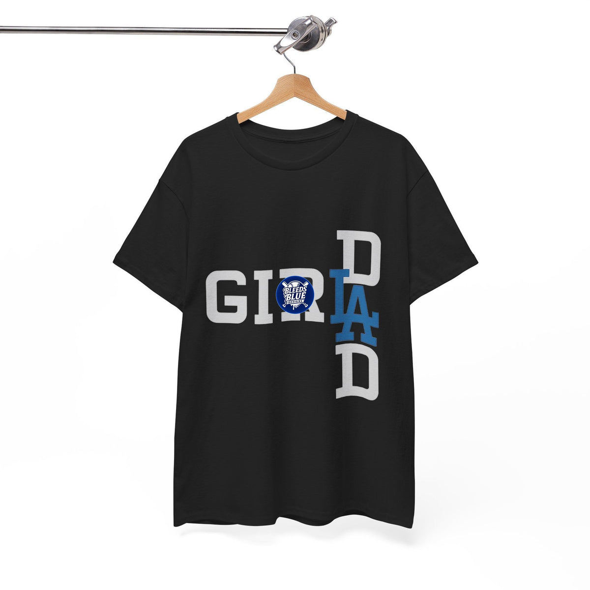 Girl Dad with LA Logo Tee Shirt - Unisex Heavy Cotton Casual Fit