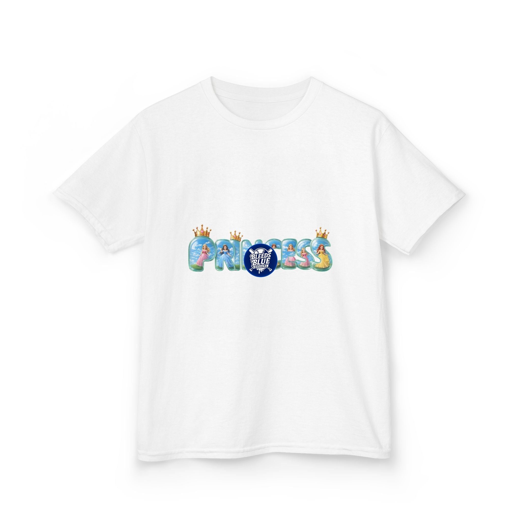 Kids 'Princess' Crown Graphic Tee — Cute Colorful Princess Shirt for Girls