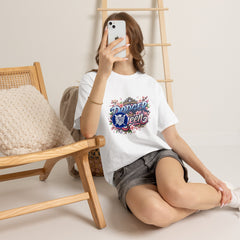 Dodger Queen Cherry Blossom Baseball Tee
