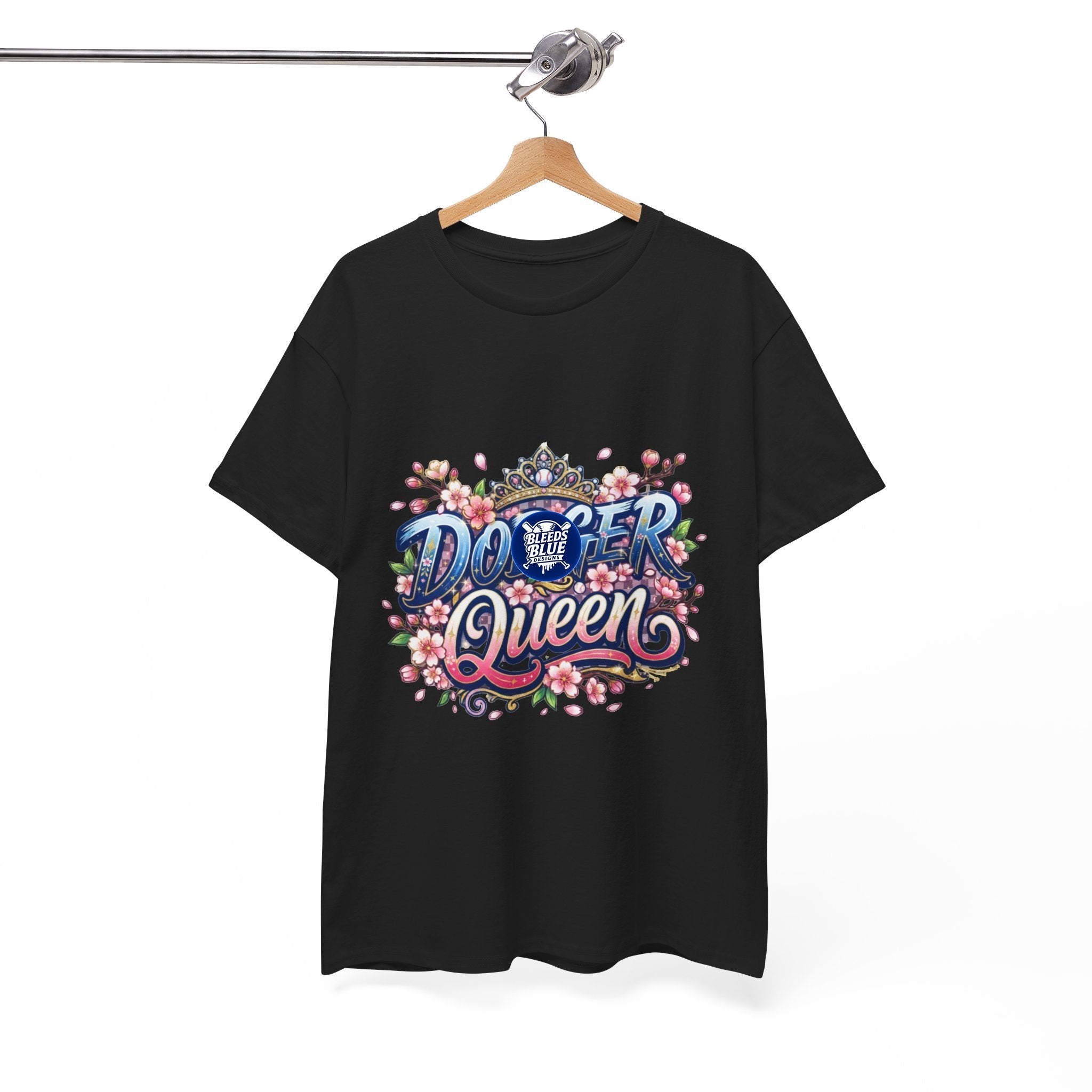 Dodger Queen Cherry Blossom Baseball Tee