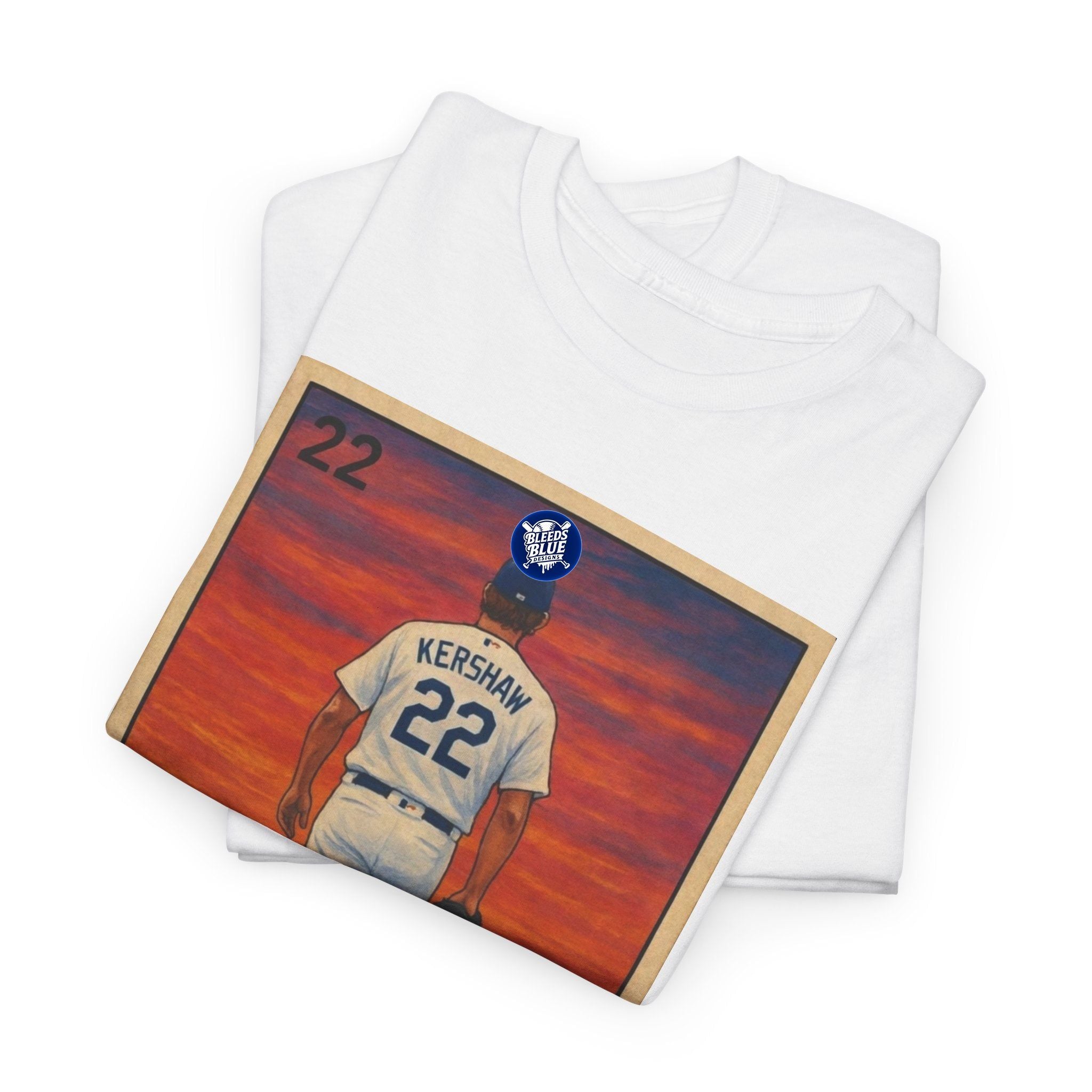 Dodgers Kershaw "La Despedida" Loteria Card Graphic Tee Shirt - Unisex Heavy Cotton Casual Fit