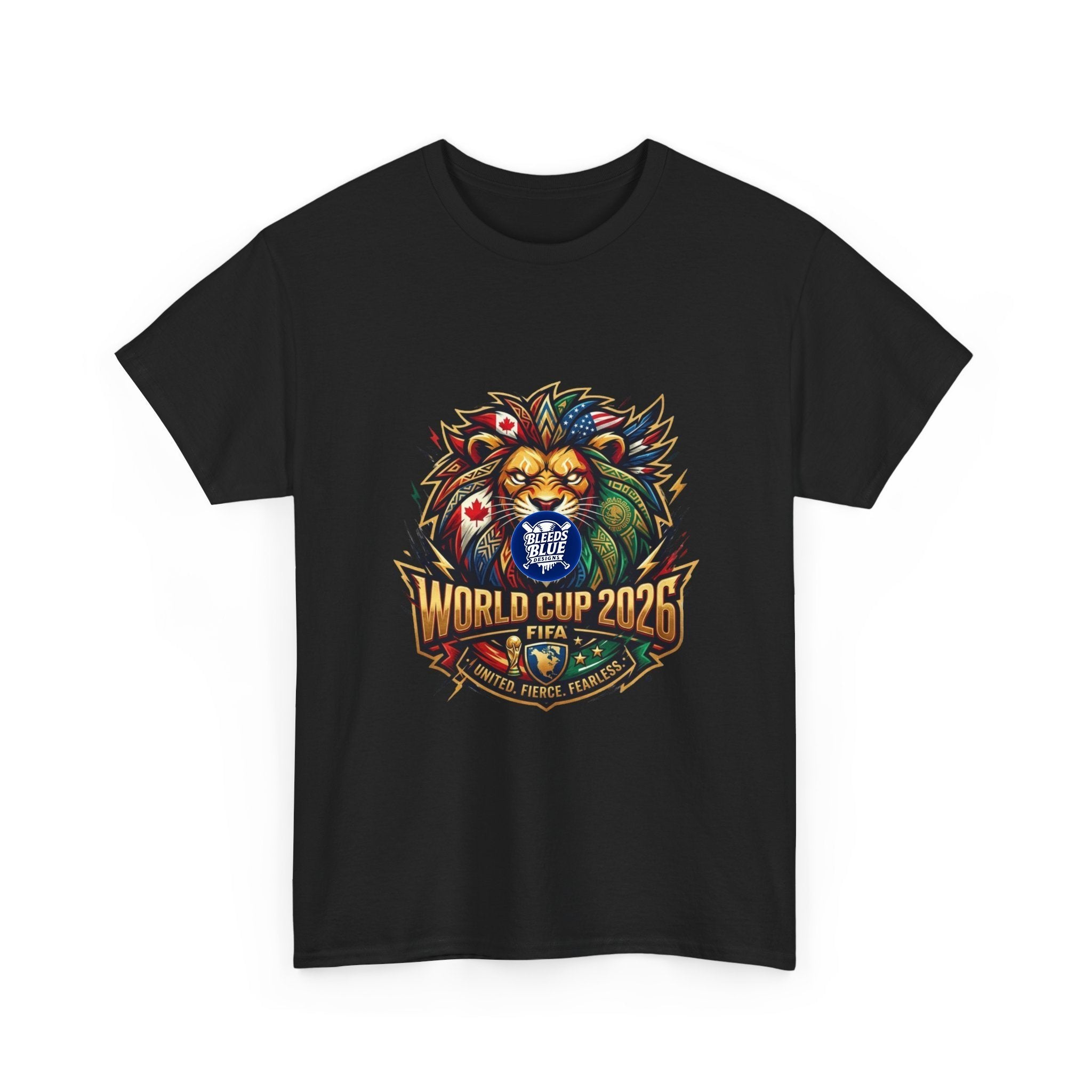 World Cup 2026 Lion Soccer T-Shirt — FIFA Fan Tee