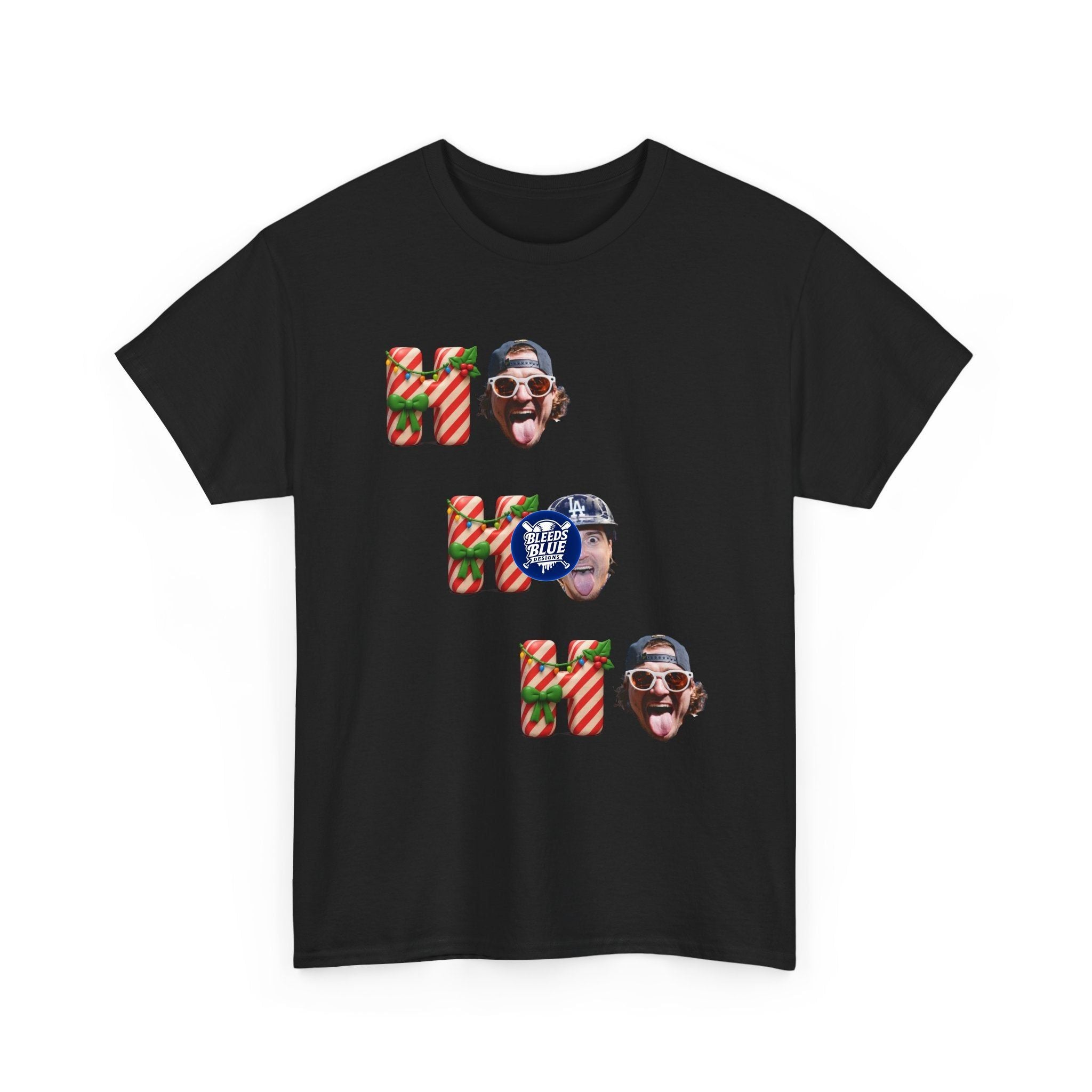 Holiday Kike Ho Ho Ho Tee Shirt - Unisex Heavy Cotton Casual Fit