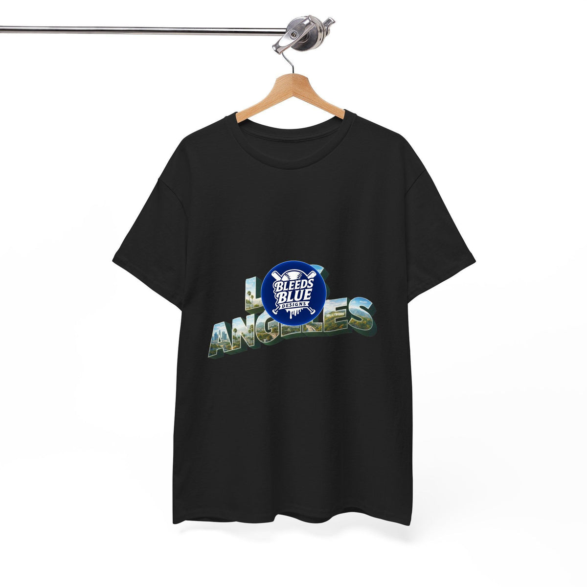 Los Angeles Photo-Block Tee — Retro Cityscape Graphic T-Shirt